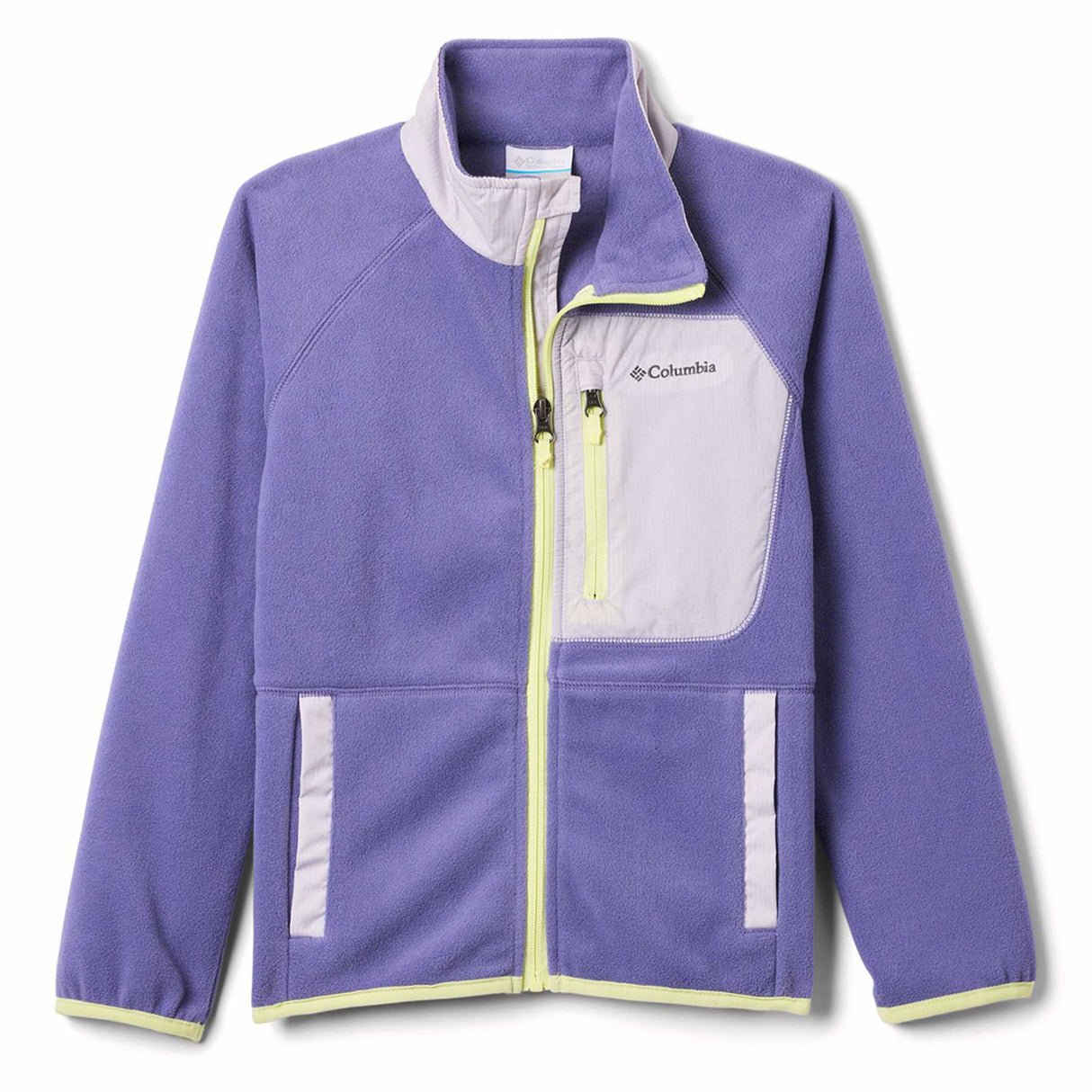 Columbia Kids' Fast Trek Recycled Fleece Jacket Mountain Blue / Age 4-5-Mountain Blue / Age 6-7-Mountain Blue / Age 8-9-Mountain Blue / Age 10-12-Mountain Blue / Age 14-16 - 53 Degrees North