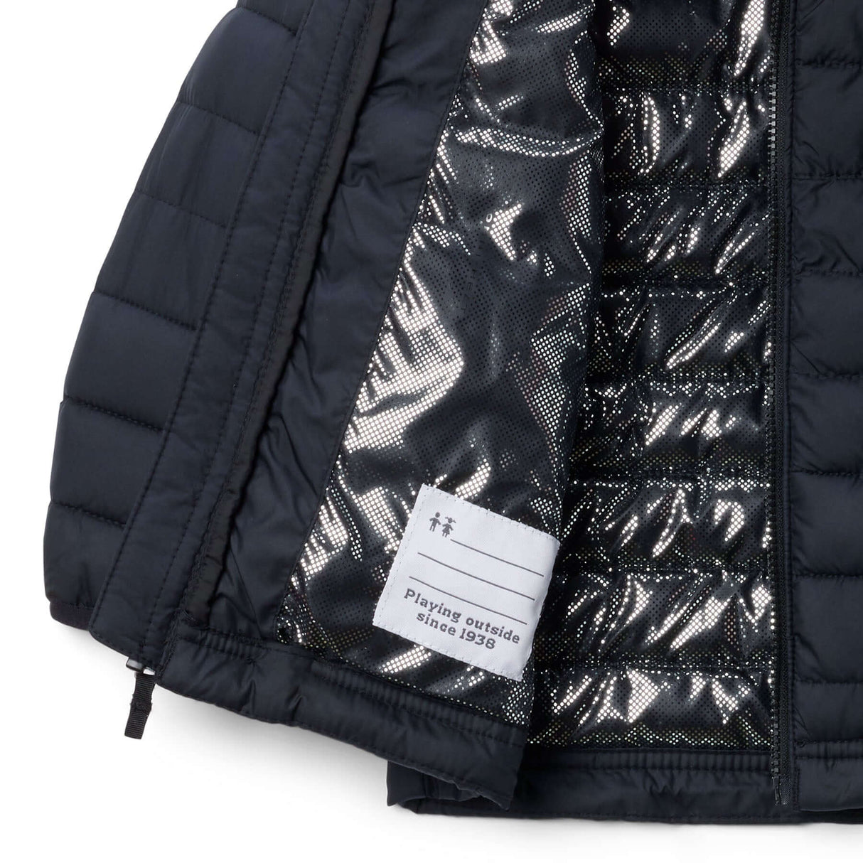 Columbia Kids' Powder Lite II Hooded Jacket Black / Age 4-5-Black / Age 6-7-Black / Age 8-9-Black / Age 10-12-Black / Age 14-16 - 53 Degrees North