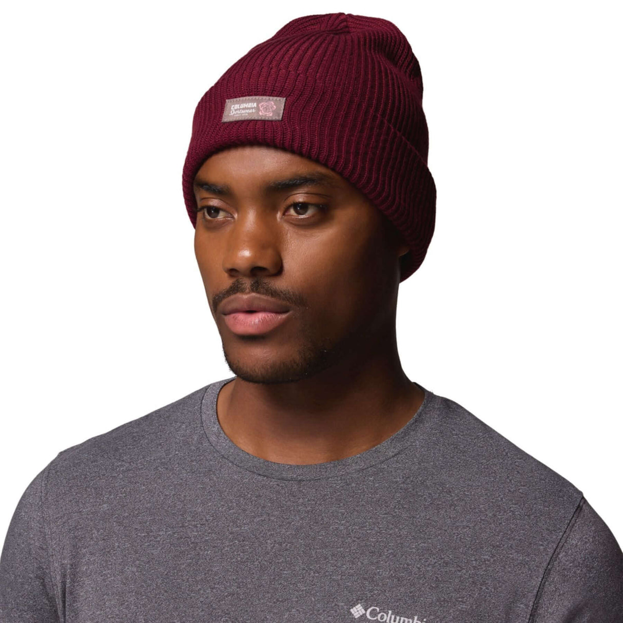 Columbia Lost Lager II Beanie Sea Salt/Rose City-Lavender Pearl/Rose City-Rich Wine/Rose City - 53 Degrees North