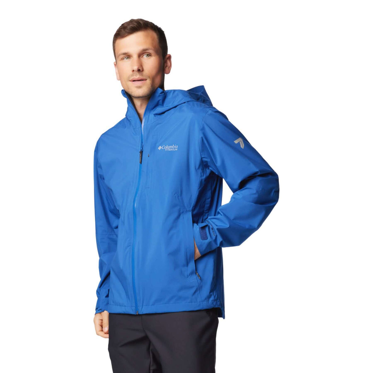 Columbia Men's Ampli-Dry II Shell Jacket Mountain Blue / Small-Mountain Blue / Medium-Mountain Blue / Large-Mountain Blue / X-Large-Mountain Blue / XX-Large - 53 Degrees North