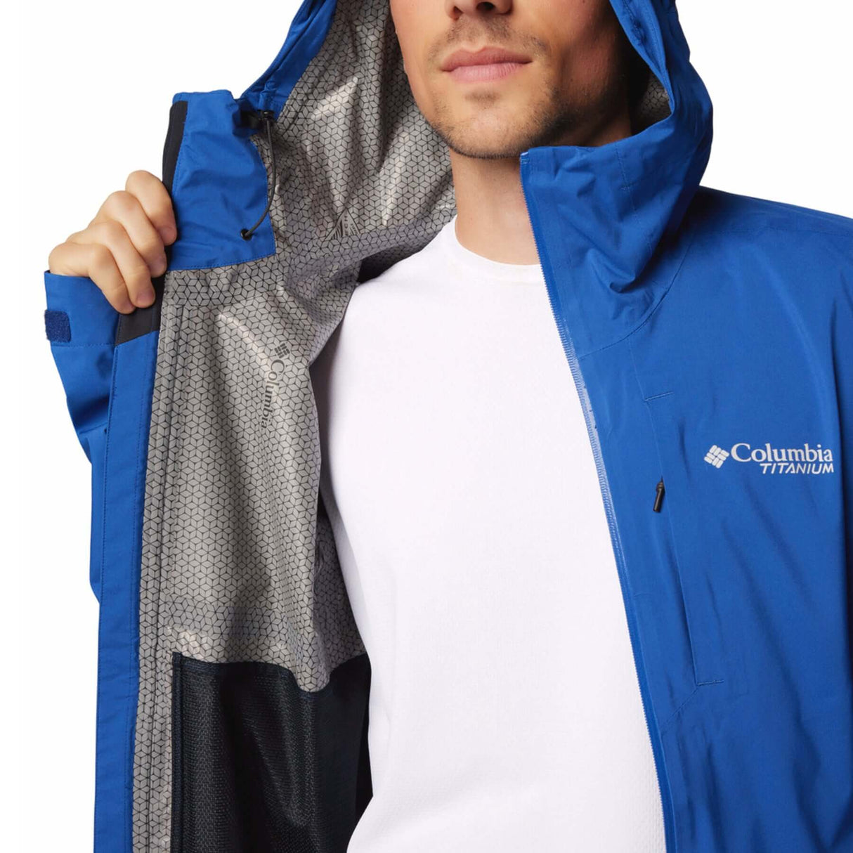 Columbia Men's Ampli-Dry II Shell Jacket Mountain Blue / Small-Mountain Blue / Medium-Mountain Blue / Large-Mountain Blue / X-Large-Mountain Blue / XX-Large - 53 Degrees North