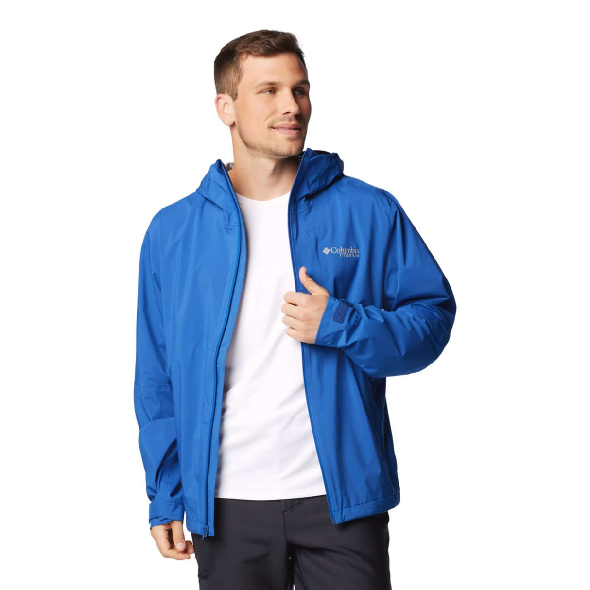 Columbia Men's Ampli-Dry II Shell Jacket Mountain Blue / Small-Mountain Blue / Medium-Mountain Blue / Large-Mountain Blue / X-Large-Mountain Blue / XX-Large - 53 Degrees North