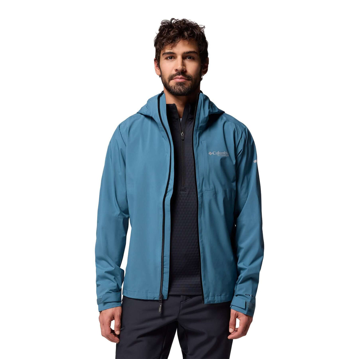 Columbia Men's Ampli-Dry II Waterproof Hiking Shell Jacket Everblue / Small-Everblue / Medium-Everblue / Large-Everblue / X-Large-Everblue / XX-Large - 53 Degrees North