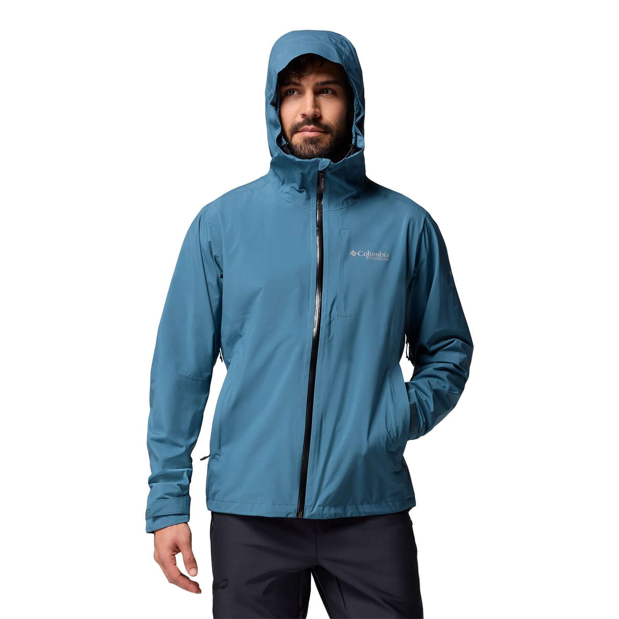 Columbia Men's Ampli-Dry II Waterproof Hiking Shell Jacket Everblue / Small-Everblue / Medium-Everblue / Large-Everblue / X-Large-Everblue / XX-Large - 53 Degrees North