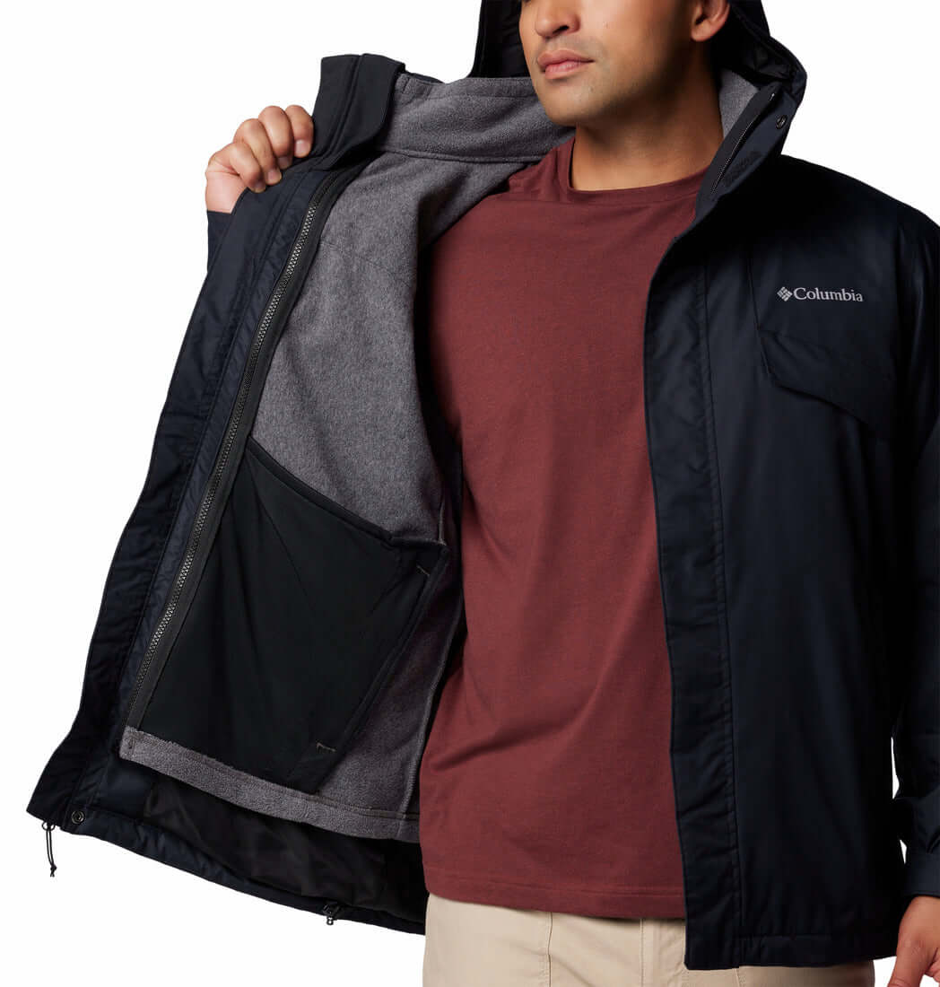 Columbia Men's Bugaboo III Fleece Interchange Jacket Black / Small-Black / Medium-Black / Large-Black / X-Large-Black / XX-Large - 53 Degrees North