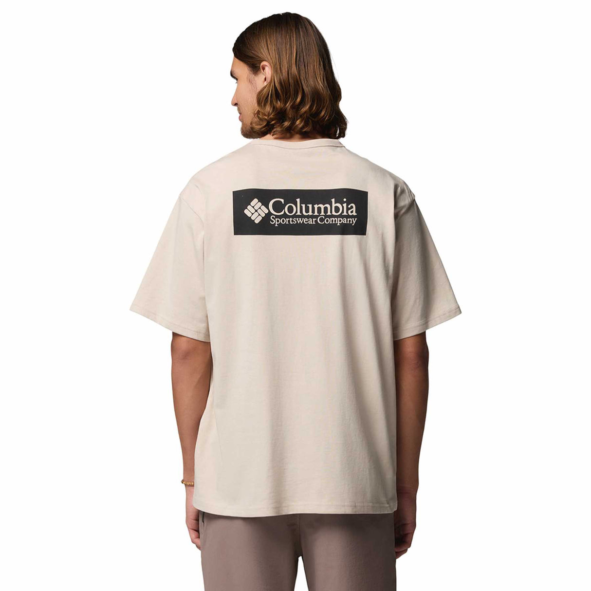 Columbia Men's CSC Heavyweight Iconic T-Shirt White/Repeated Peaks / Small-White/Repeated Peaks / Medium-White/Repeated Peaks / Large-White/Repeated Peaks / X-Large-White/Repeated Peaks / XX-Large - 53 Degrees North