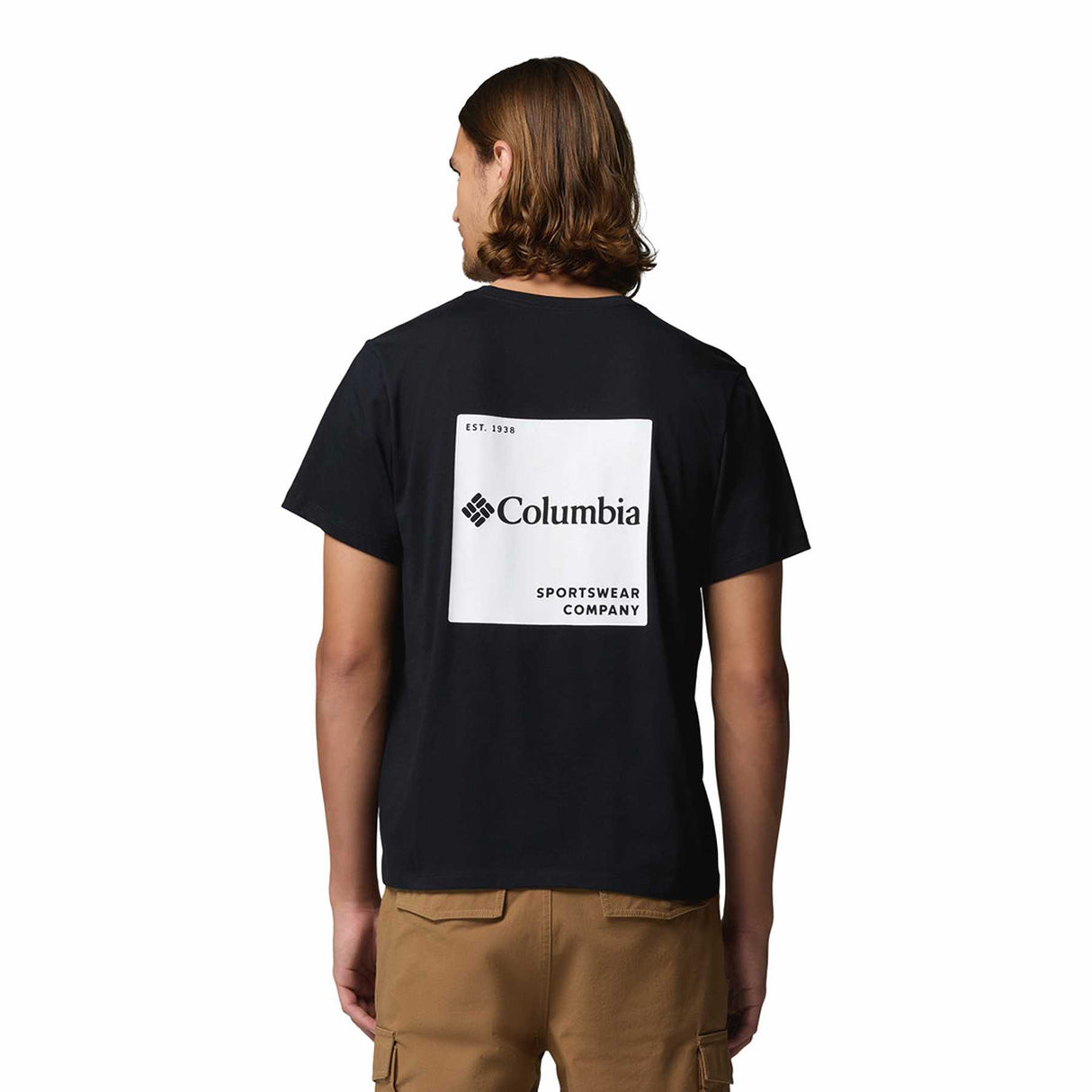 Columbia Men's CSC Logo Back T-Shirt Black/Boxy Brand / Small-Black/Boxy Brand / Medium-Black/Boxy Brand / Large-Black/Boxy Brand / X-Large-Black/Boxy Brand / XX-Large - 53 Degrees North