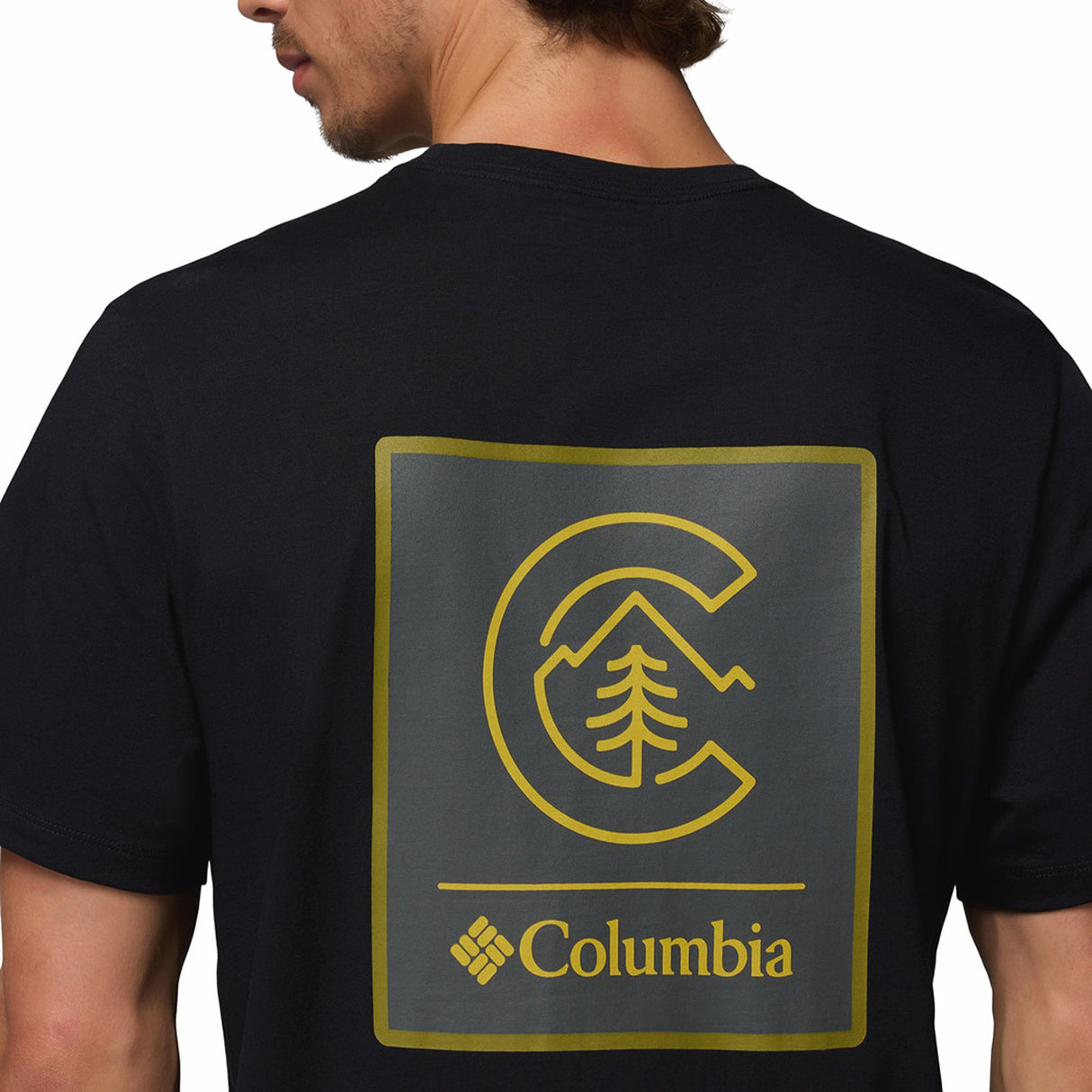 Columbia Men's CSC Logo Back T-Shirt Black/Boxy Brand / Small-Black/Boxy Brand / Medium-Black/Boxy Brand / Large-Black/Boxy Brand / X-Large-Black/Boxy Brand / XX-Large - 53 Degrees North