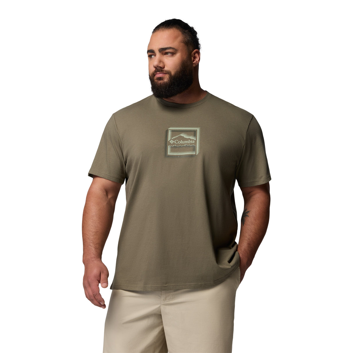 Columbia Men's CSC Seasonal Graphic Tee Collegiate Navy/Hex Woodblock Badge / Small - 53 Degrees North