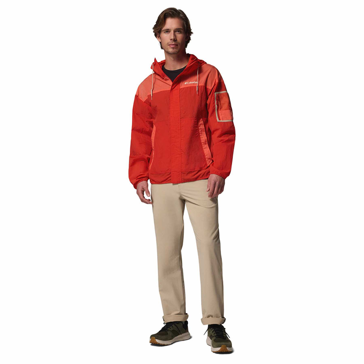 Columbia Men's Challenger II Windbreaker Dark Stone/Shark/Ancient Fossil / Small-Dark Stone/Shark/Ancient Fossil / Medium-Dark Stone/Shark/Ancient Fossil / Large-Dark Stone/Shark/Ancient Fossil / X-Large-Dark Stone/Shark/Ancient Fossil / XX-Large - 53 Degrees North