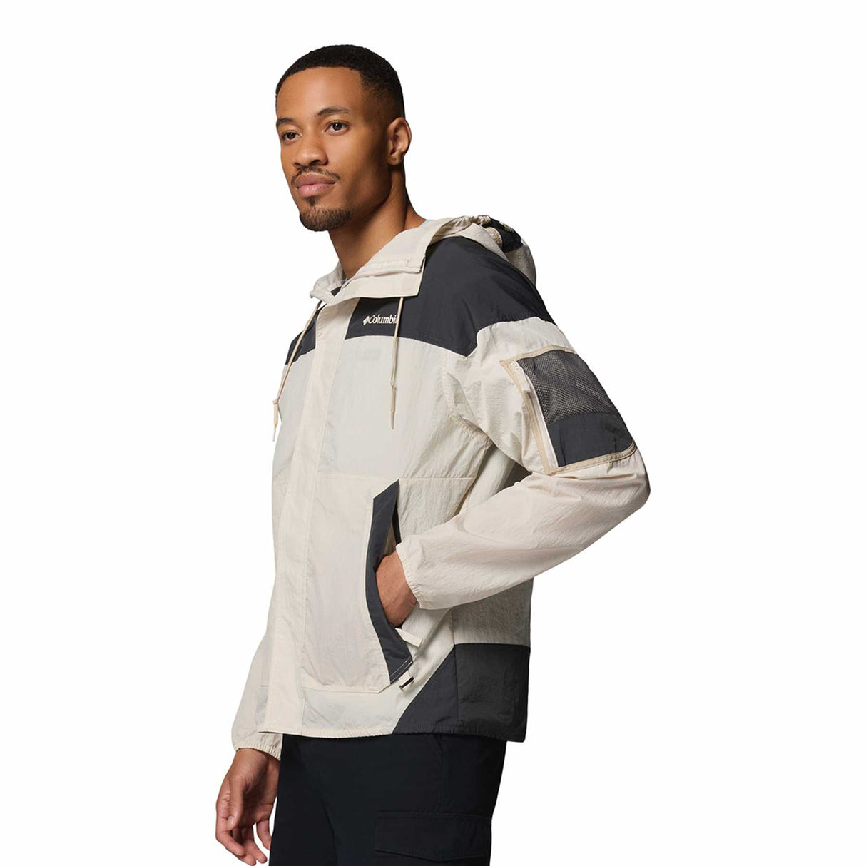 Columbia Men's Challenger II Windbreaker Dark Stone/Shark/Ancient Fossil / Small-Dark Stone/Shark/Ancient Fossil / Medium-Dark Stone/Shark/Ancient Fossil / Large-Dark Stone/Shark/Ancient Fossil / X-Large-Dark Stone/Shark/Ancient Fossil / XX-Large - 53 Degrees North