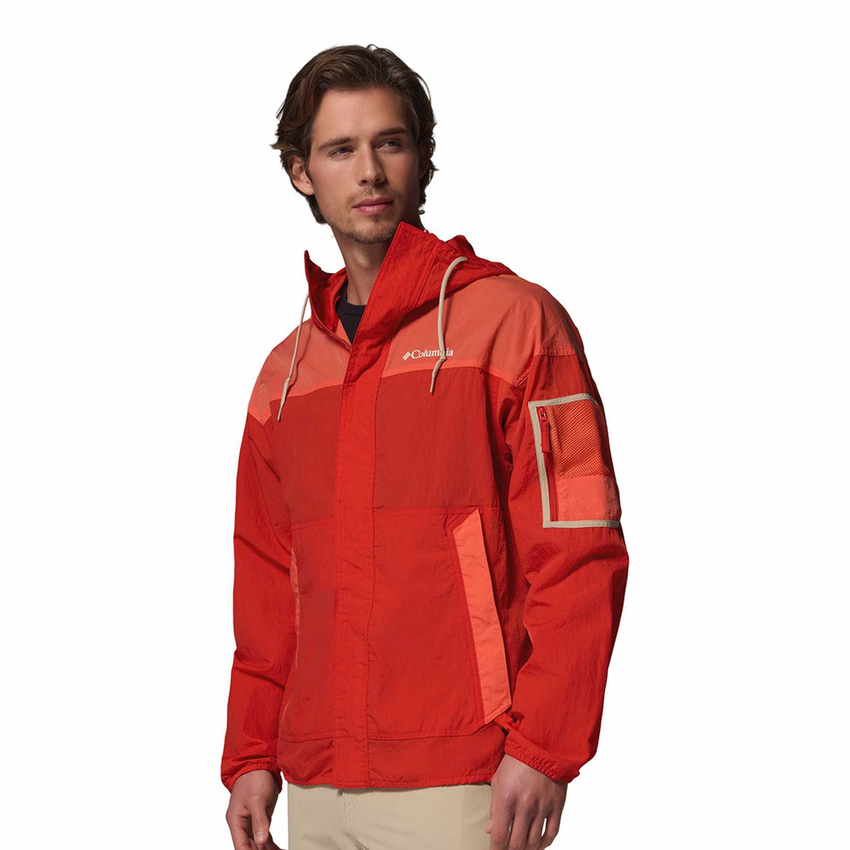Columbia Men's Challenger II Windbreaker Dark Stone/Shark/Ancient Fossil / Small-Dark Stone/Shark/Ancient Fossil / Medium-Dark Stone/Shark/Ancient Fossil / Large-Dark Stone/Shark/Ancient Fossil / X-Large-Dark Stone/Shark/Ancient Fossil / XX-Large - 53 Degrees North