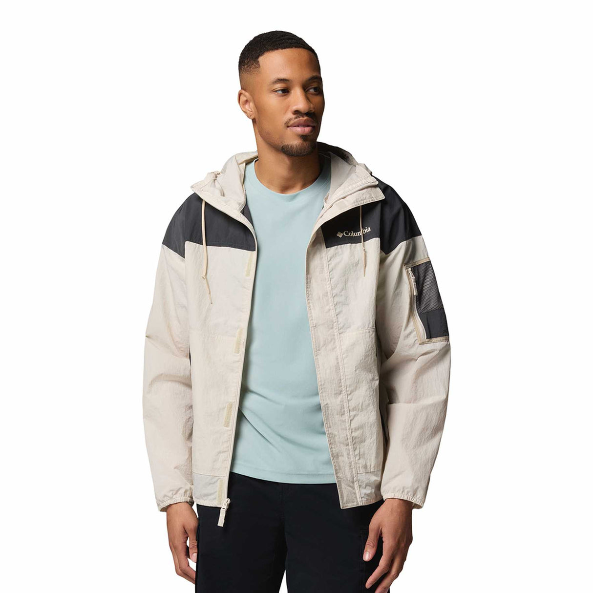 Columbia Men's Challenger II Windbreaker Dark Stone/Shark/Ancient Fossil / Small-Dark Stone/Shark/Ancient Fossil / Medium-Dark Stone/Shark/Ancient Fossil / Large-Dark Stone/Shark/Ancient Fossil / X-Large-Dark Stone/Shark/Ancient Fossil / XX-Large - 53 Degrees North
