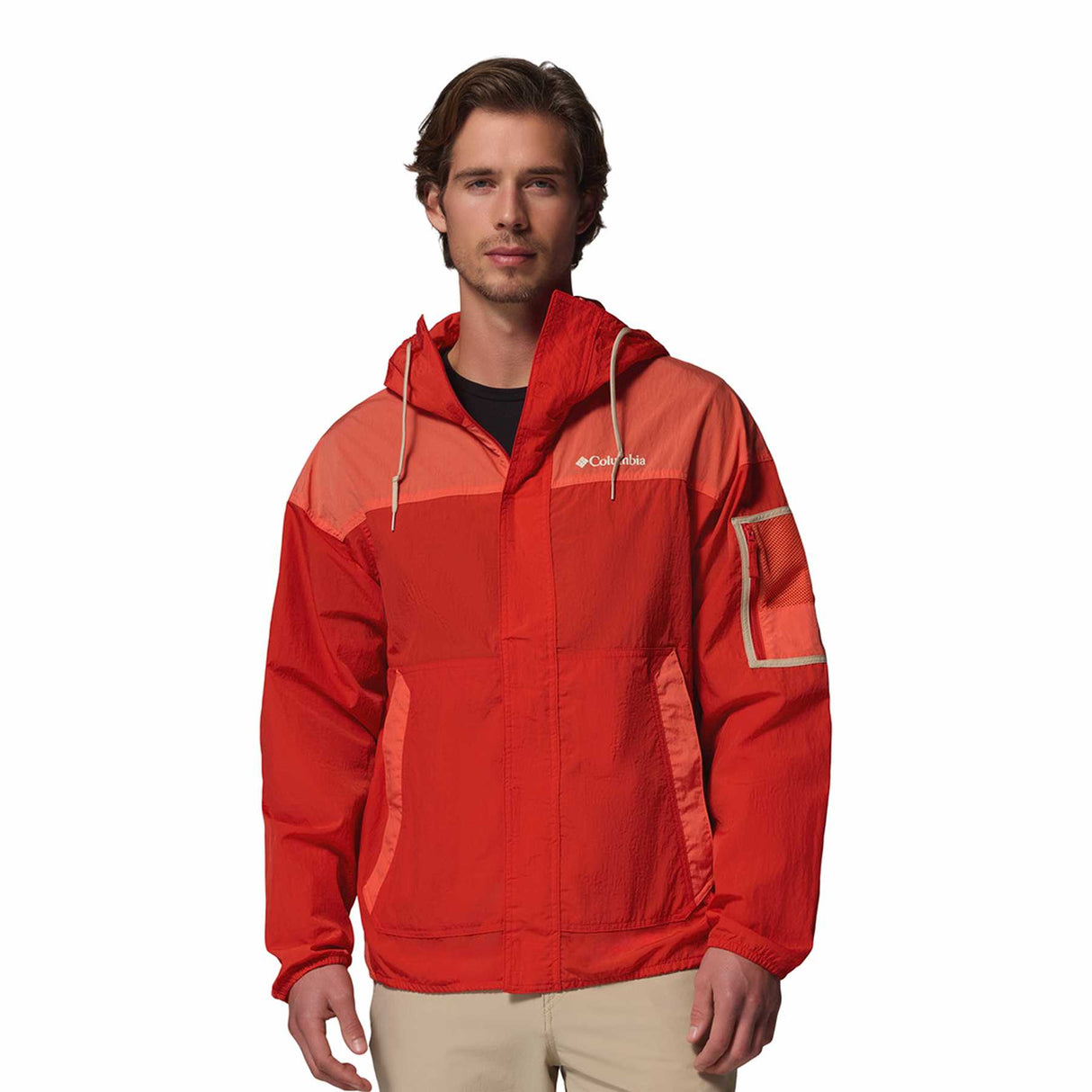 Columbia Men's Challenger II Windbreaker Dark Stone/Shark/Ancient Fossil / Small-Dark Stone/Shark/Ancient Fossil / Medium-Dark Stone/Shark/Ancient Fossil / Large-Dark Stone/Shark/Ancient Fossil / X-Large-Dark Stone/Shark/Ancient Fossil / XX-Large - 53 Degrees North