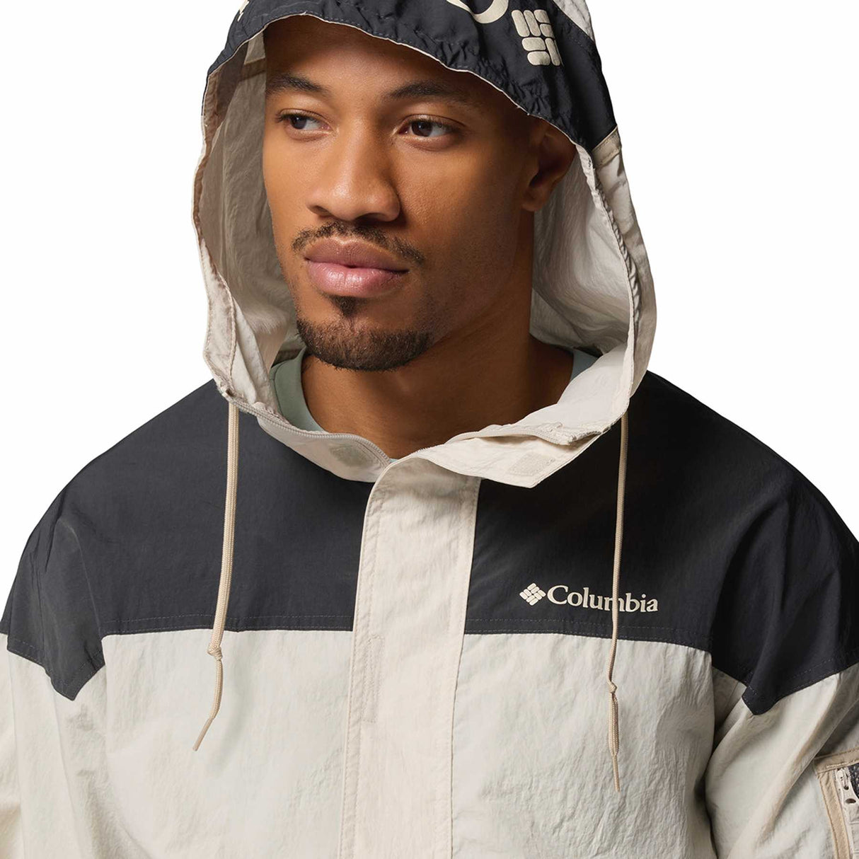 Columbia Men's Challenger II Windbreaker Dark Stone/Shark/Ancient Fossil / Small-Dark Stone/Shark/Ancient Fossil / Medium-Dark Stone/Shark/Ancient Fossil / Large-Dark Stone/Shark/Ancient Fossil / X-Large-Dark Stone/Shark/Ancient Fossil / XX-Large - 53 Degrees North