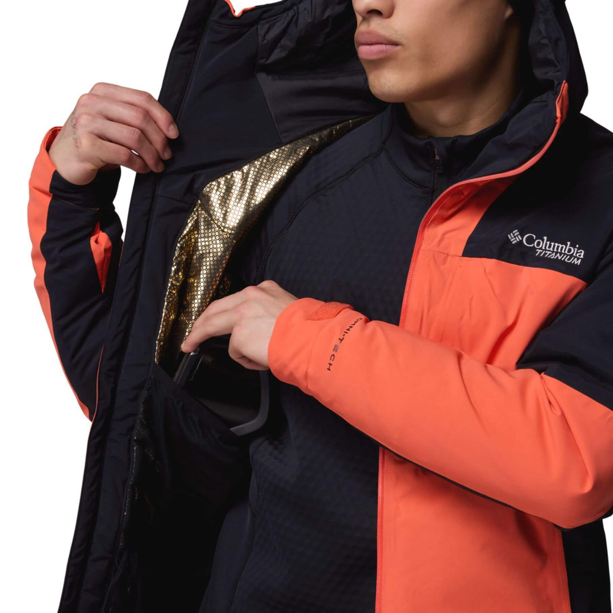 Columbia Men's Cirque Bowl Ski Jacket Black/Zing / Small-Black/Zing / Medium-Black/Zing / Large-Black/Zing / X-Large-Black/Zing / XX-Large - 53 Degrees North