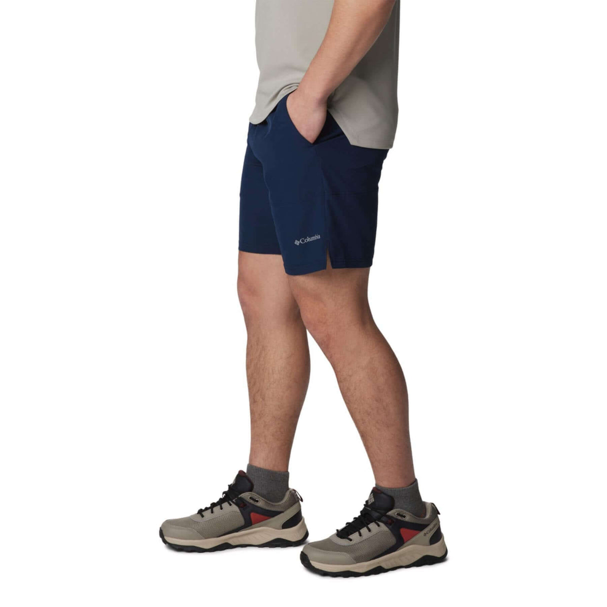 Columbia Men's Columbia Hike Colour Block Hiking Shorts Safari/Greenscape / Small-Safari/Greenscape / Medium-Safari/Greenscape / Large-Safari/Greenscape / X-Large-Safari/Greenscape / XX-Large - 53 Degrees North