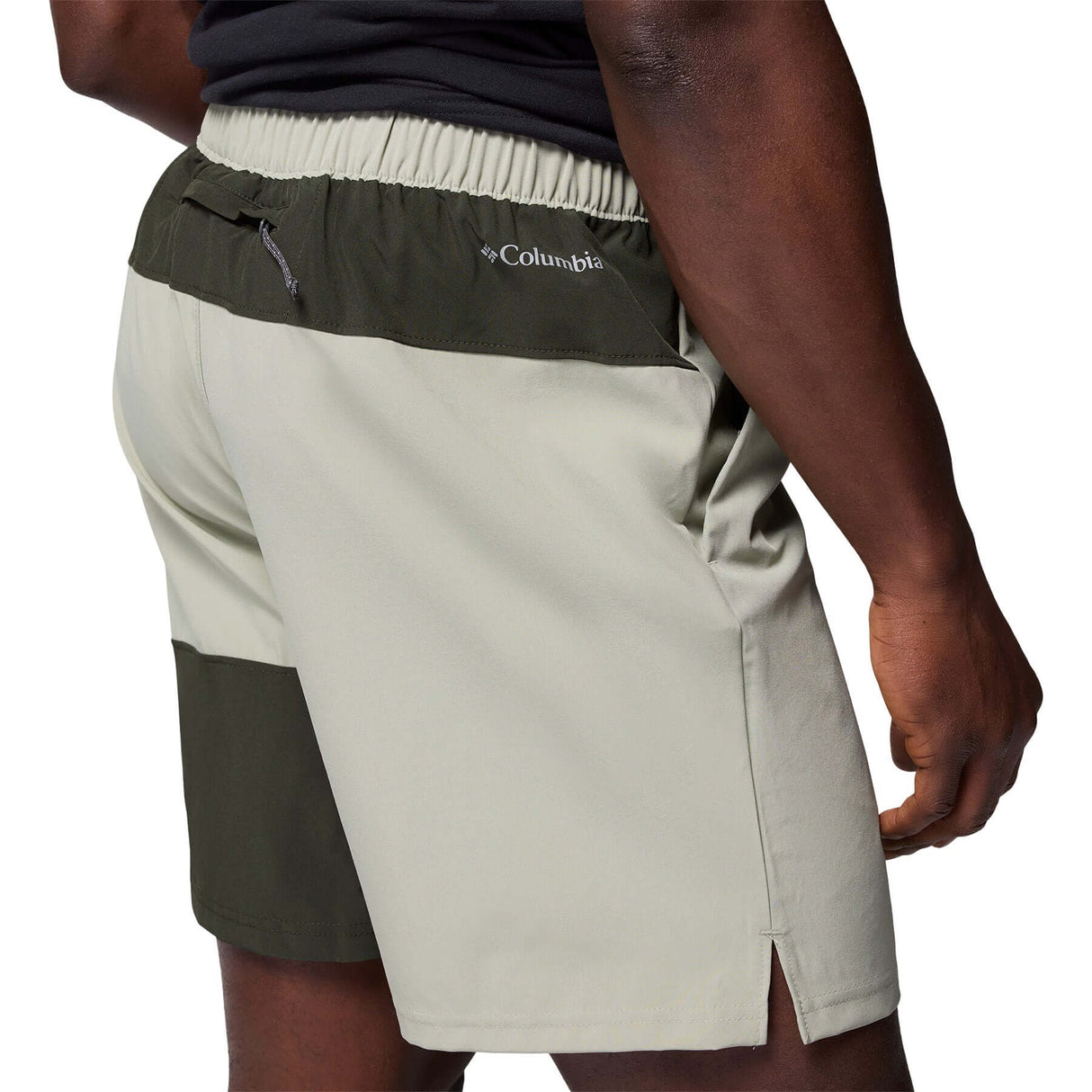 Columbia Men's Columbia Hike Colour Block Hiking Shorts Safari/Greenscape / Small-Safari/Greenscape / Medium-Safari/Greenscape / Large-Safari/Greenscape / X-Large-Safari/Greenscape / XX-Large - 53 Degrees North