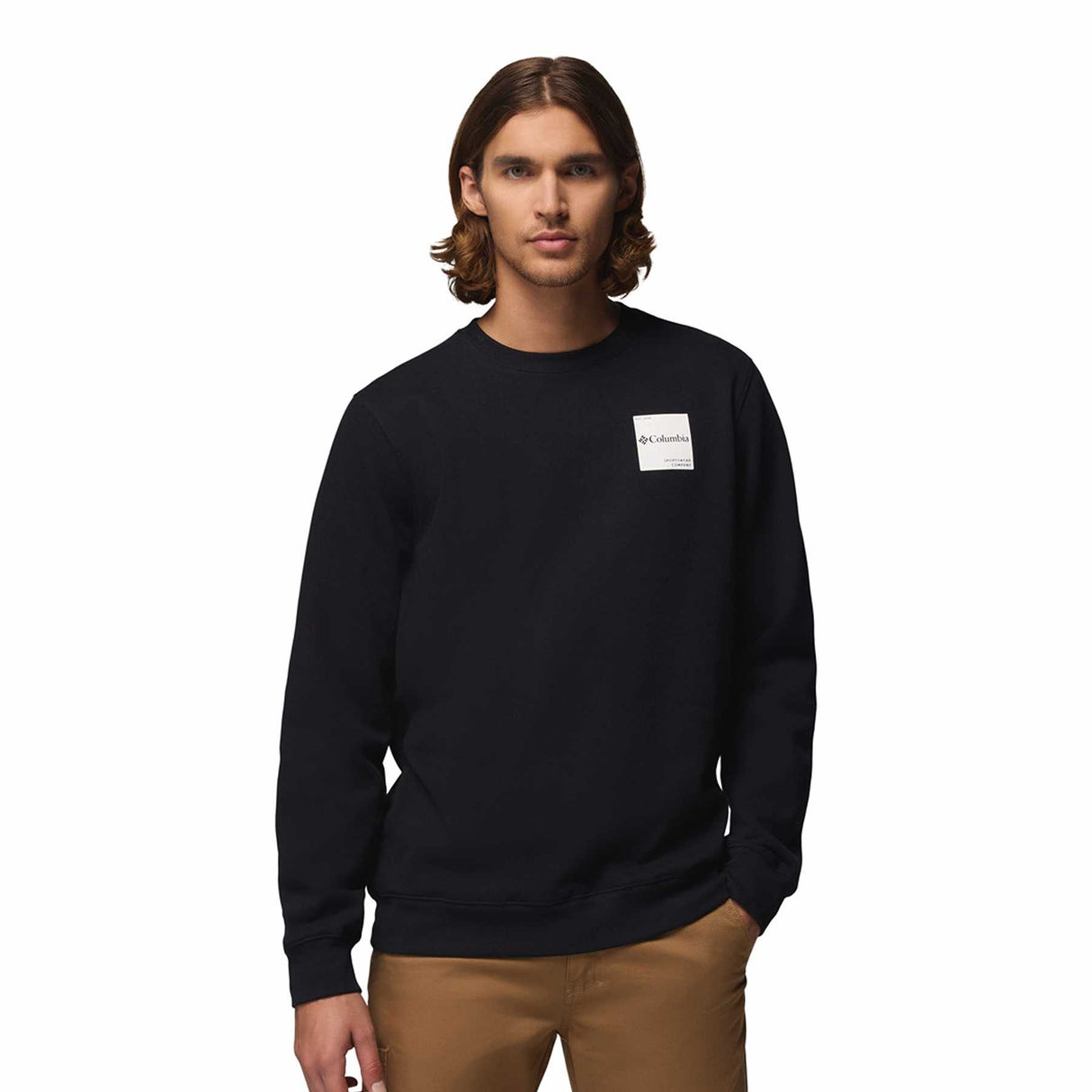 Columbia Men's Columbia Trek Crew Sweater Black/Boxy Brand / Small-Black/Boxy Brand / Medium-Black/Boxy Brand / Large-Black/Boxy Brand / X-Large-Black/Boxy Brand / XX-Large - 53 Degrees North