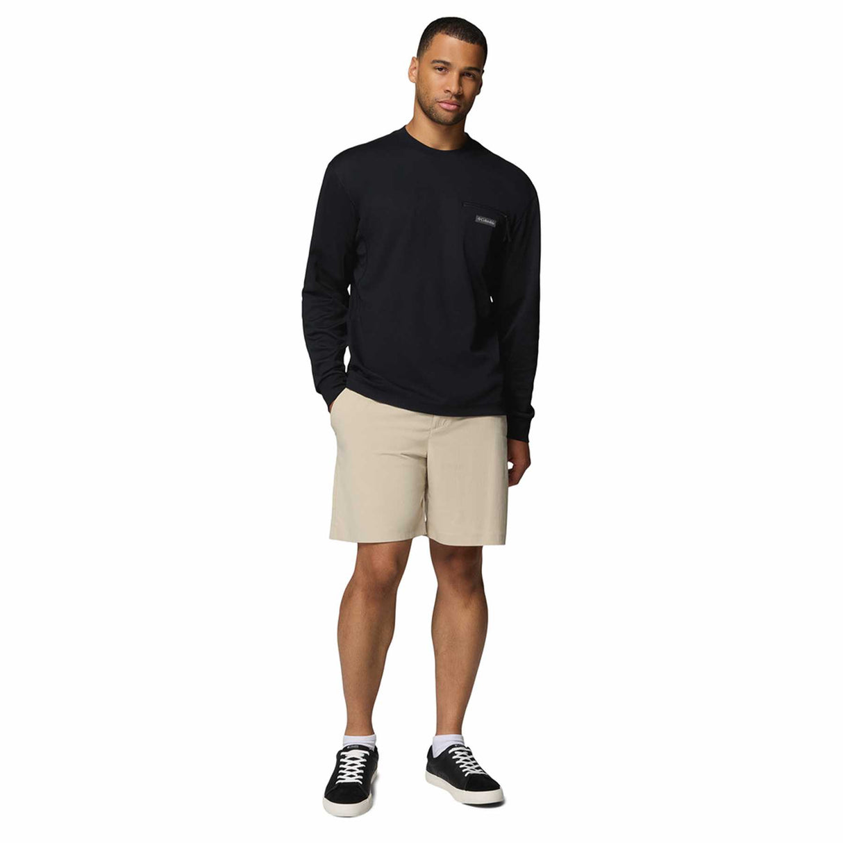 Columbia Men's Echo Passage Long Sleeve Crew Black / Small-Black / Medium-Black / Large-Black / X-Large-Black / XX-Large - 53 Degrees North