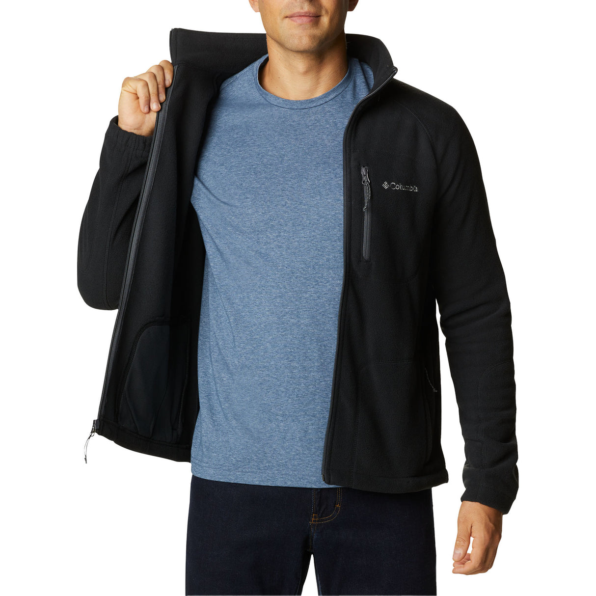 Columbia Men's Fast Trek Fleece Jacket Rain Forest / Small-Rain Forest / Medium-Rain Forest / Large-Rain Forest / X-Large-Rain Forest / XX-Large - 53 Degrees North
