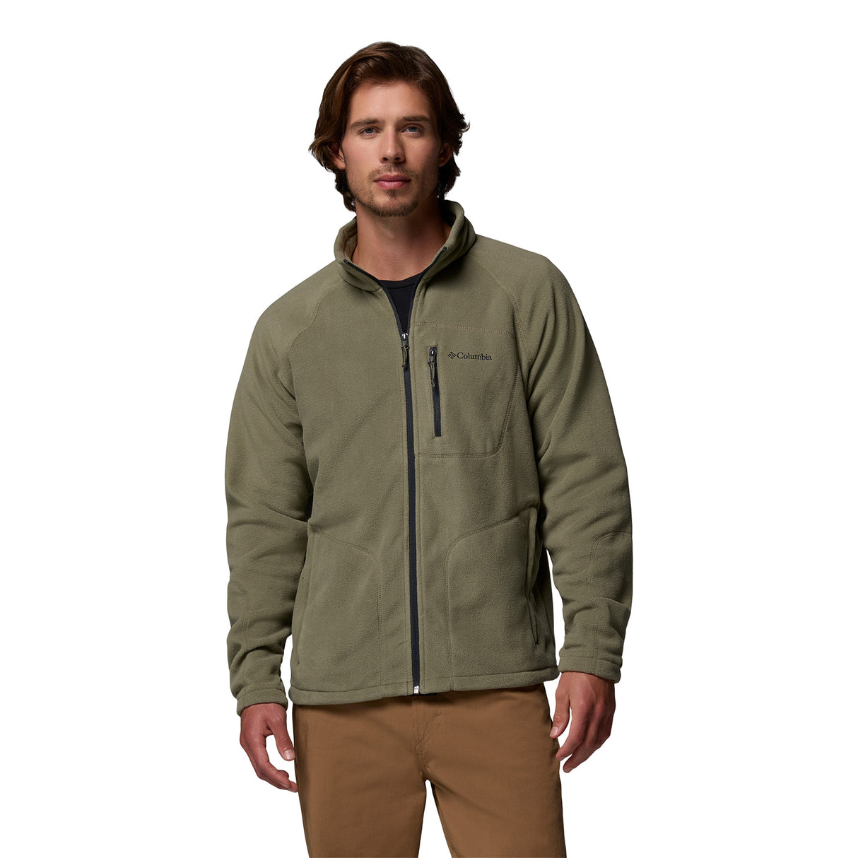 Columbia Men's Fast Trek II Full Zip Fleece Stone Green / Small - 53 Degrees North