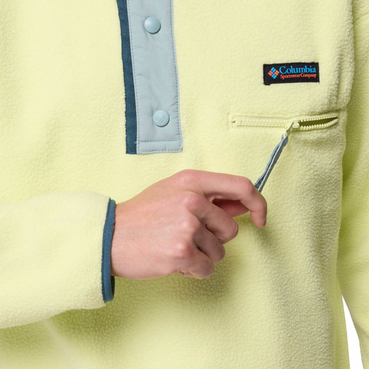 Columbia Men's Helvetia II Half Snap Fleece Citron Haze / Small-Citron Haze / Medium-Citron Haze / Large-Citron Haze / X-Large-Citron Haze / XX-Large - 53 Degrees North