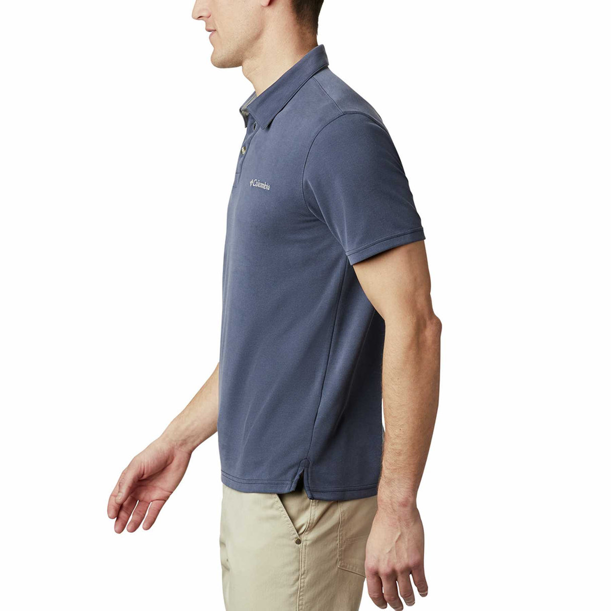 Columbia Men's Nelson Point Polo Collegiate Navy/Graphite / Small-Collegiate Navy/Graphite / Medium-Collegiate Navy/Graphite / Large-Collegiate Navy/Graphite / X-Large-Collegiate Navy/Graphite / XX-Large - 53 Degrees North