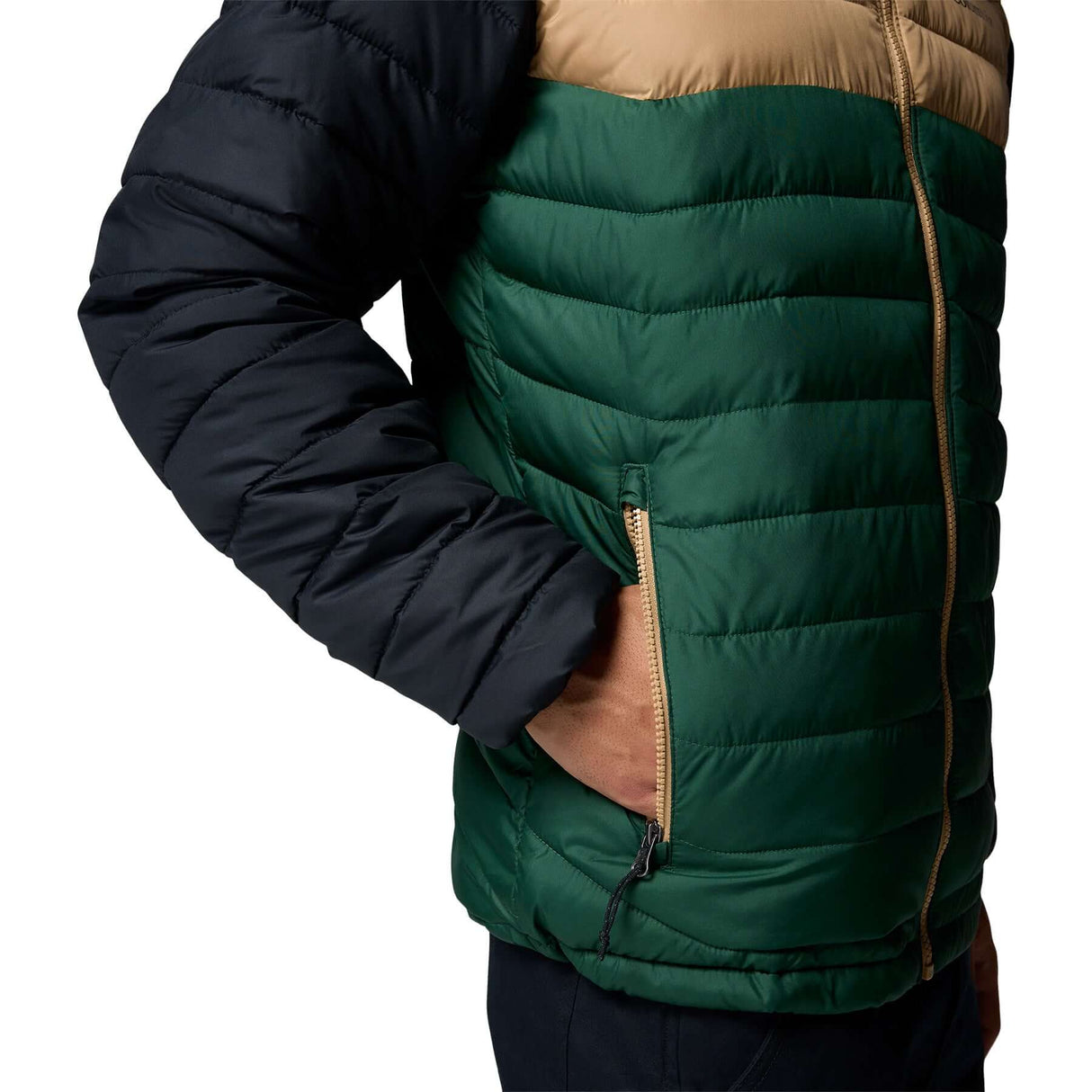 Columbia Men's Powder Lite II Hooded Jacket Rain Forest/Canoe/Black / Small-Rain Forest/Canoe/Black / Medium-Rain Forest/Canoe/Black / Large-Rain Forest/Canoe/Black / X-Large-Rain Forest/Canoe/Black / XX-Large - 53 Degrees North