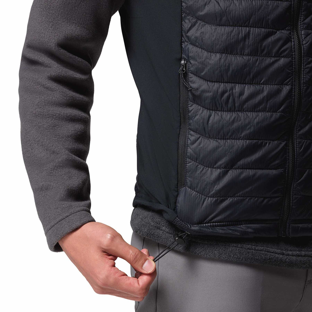 Columbia Men's Powder Pass Hybrid Vest Black / Small-Black / Medium-Black / Large-Black / X-Large-Black / XX-Large - 53 Degrees North