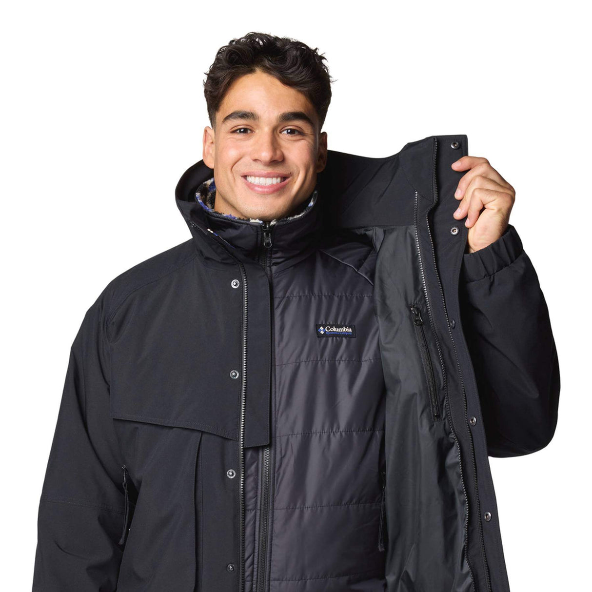 Columbia Men's Powderkeg II Remastered Interchange 3-in-1 Jacket Black / Small-Black / Medium-Black / Large-Black / X-Large-Black / XX-Large - 53 Degrees North