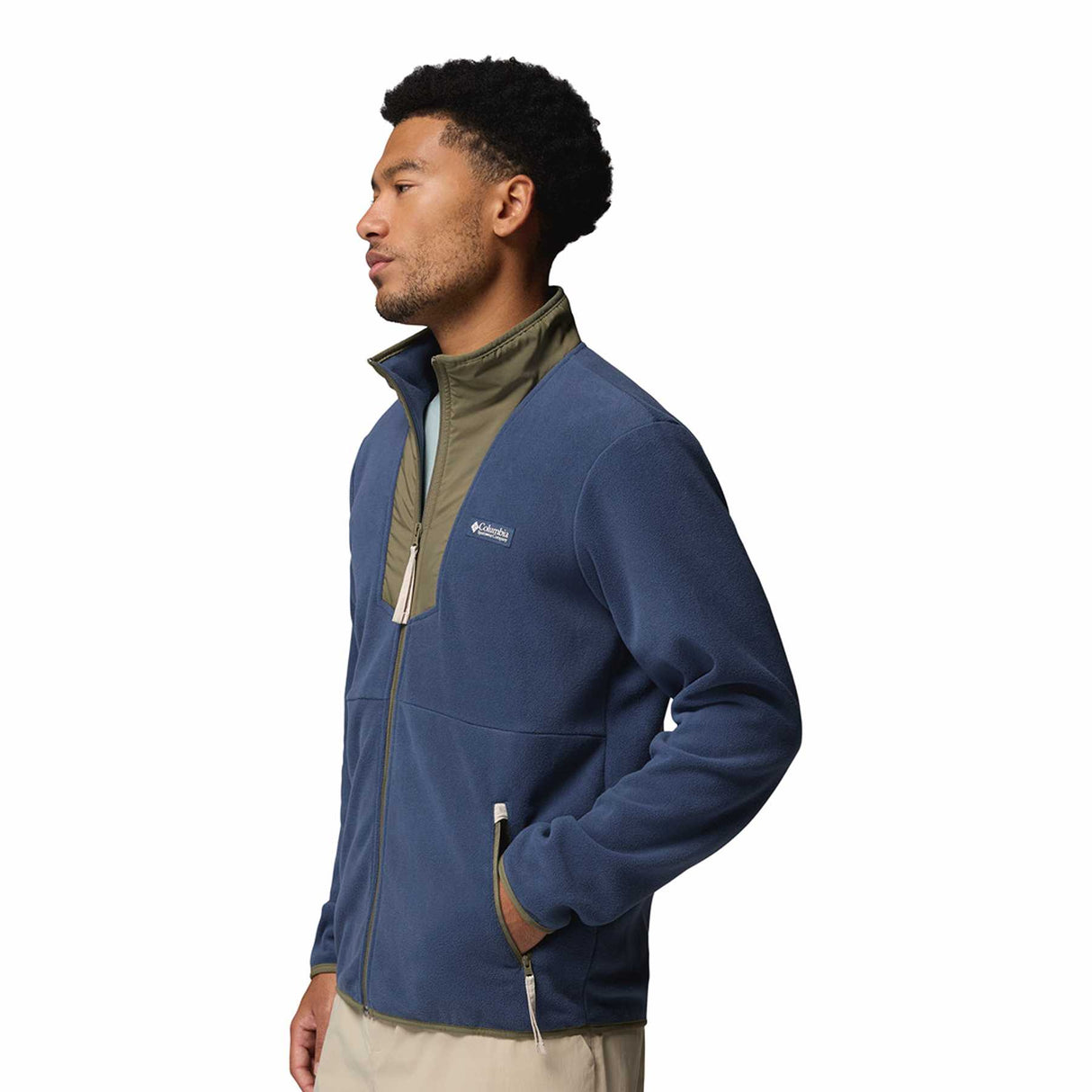 Columbia Men's Sequoia Grove Full Zip Fleece Dark Mountain/Stone Green/Dark Stone / Small-Dark Mountain/Stone Green/Dark Stone / Medium-Dark Mountain/Stone Green/Dark Stone / Large-Dark Mountain/Stone Green/Dark Stone / X-Large-Dark Mountain/Stone Green/Dark Stone / XX-Large - 53 Degrees North