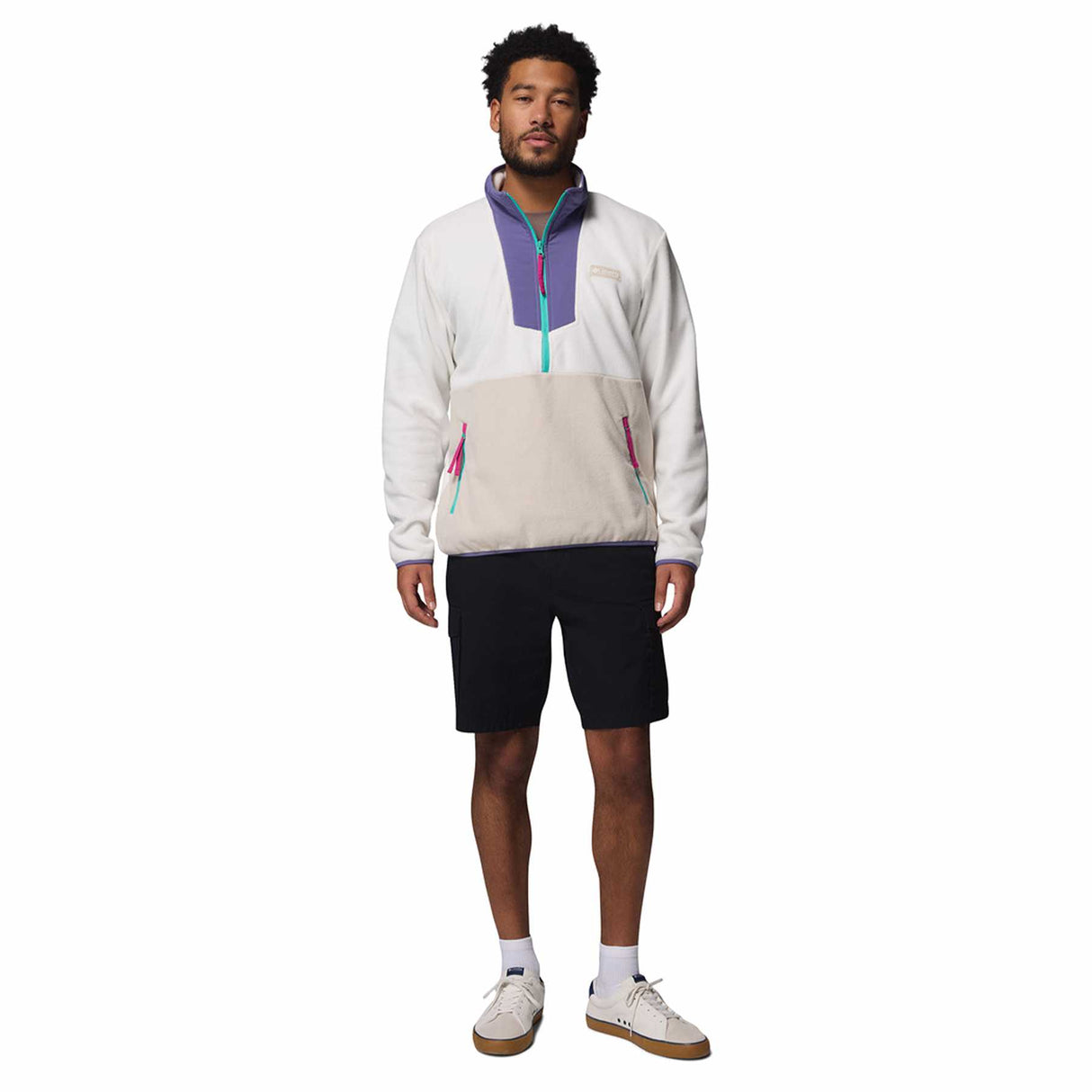 Columbia Men's Sequoia Grove Half Zip Fleece Sea Salt/Stormwatch/Dark Stone/Fuchsia / Small-Sea Salt/Stormwatch/Dark Stone/Fuchsia / Medium-Sea Salt/Stormwatch/Dark Stone/Fuchsia / Large-Sea Salt/Stormwatch/Dark Stone/Fuchsia / X-Large-Sea Salt/Stormwatch/Dark Stone/Fuchsia / XX-Large - 53 Degrees North