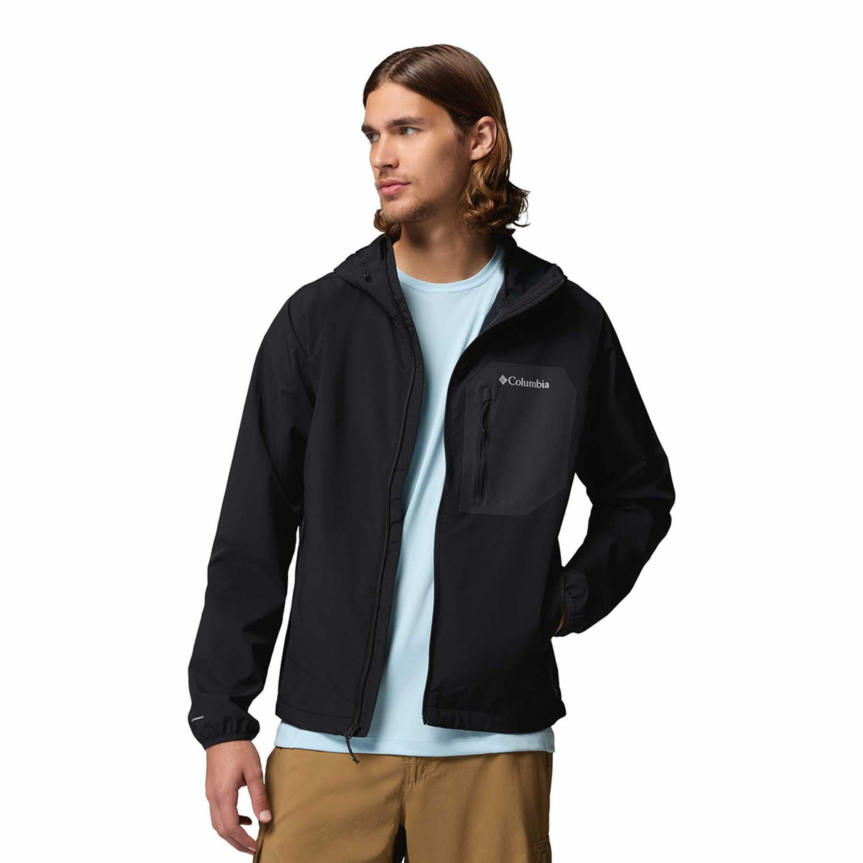Columbia Men's Tall Heights III Hooded Softshell Jacket Black / Small-Black / Medium-Black / Large-Black / X-Large-Black / XX-Large - 53 Degrees North