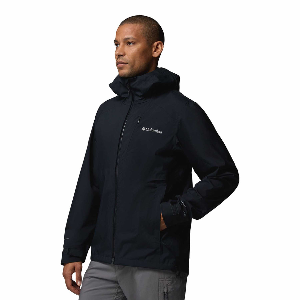 Columbia Men's Trailborne 2.5L Waterproof Shell Jacket Black / Small-Black / Medium-Black / Large-Black / X-Large-Black / XX-Large - 53 Degrees North