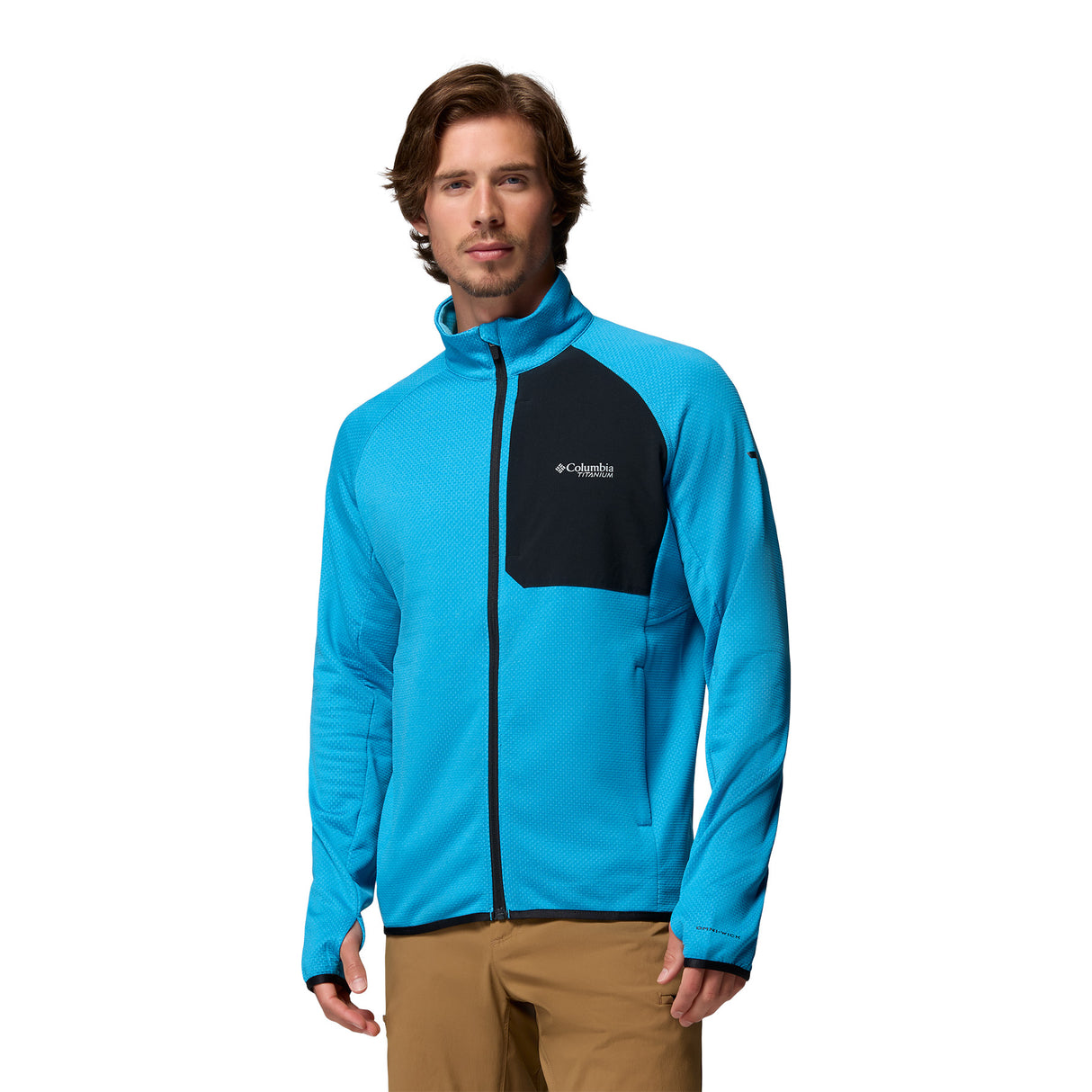 Columbia Men's Triple Canyon Grid Fleece Jacket Compass Blue/Black / Small-Compass Blue/Black / Medium-Compass Blue/Black / Large-Compass Blue/Black / X-Large-Compass Blue/Black / XX-Large - 53 Degrees North