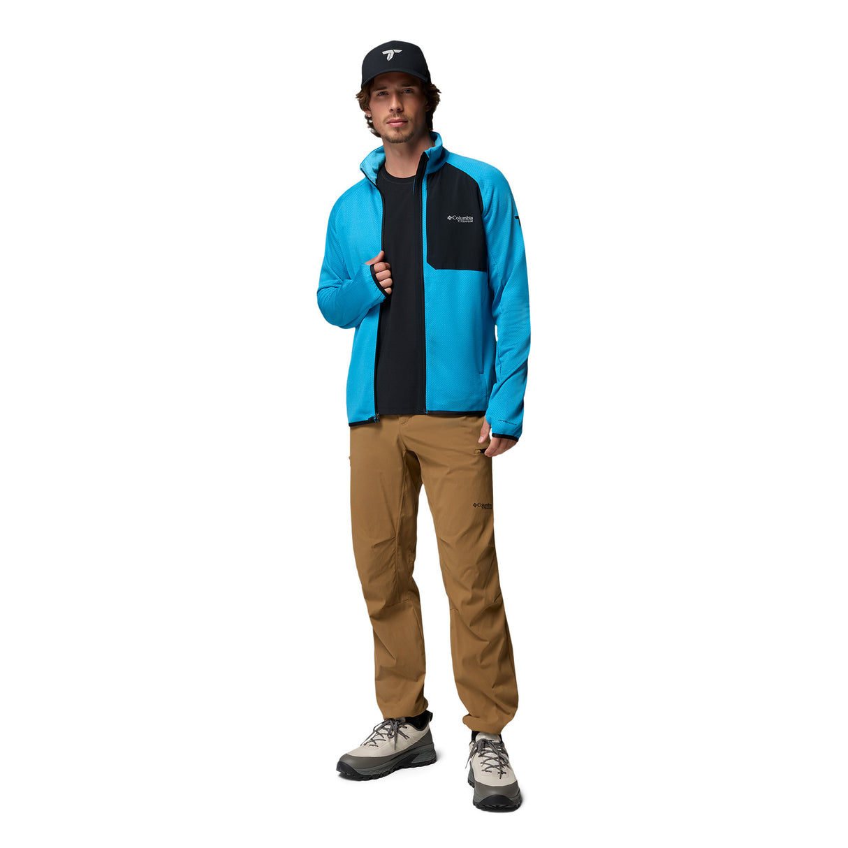 Columbia Men's Triple Canyon Grid Fleece Jacket Compass Blue/Black / Small-Compass Blue/Black / Medium-Compass Blue/Black / Large-Compass Blue/Black / X-Large-Compass Blue/Black / XX-Large - 53 Degrees North