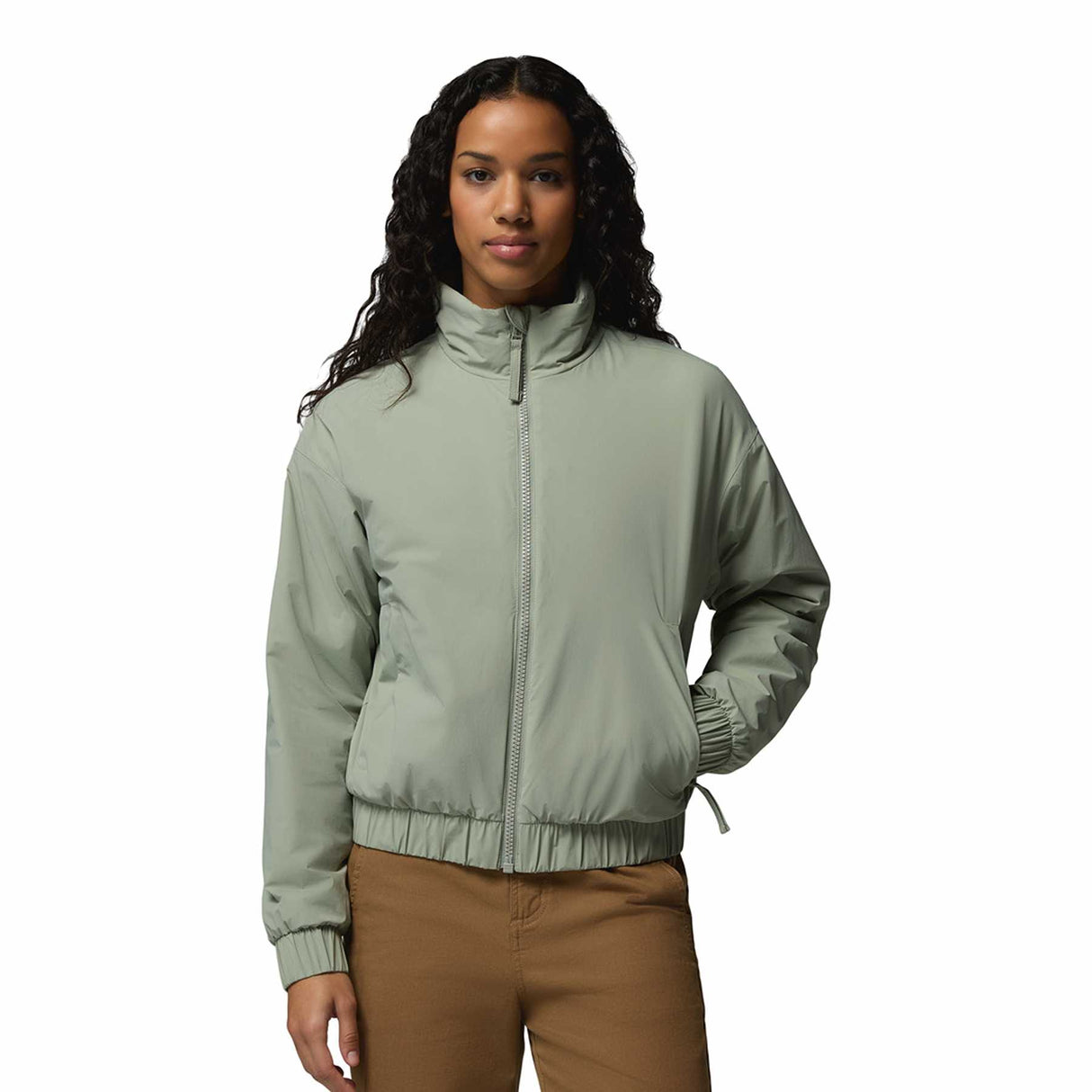 Columbia Women's Amazestretch Insulated Bomber Jacket Safari / X-Small-Safari / Small-Safari / Medium-Safari / Large-Safari / X-Large - 53 Degrees North