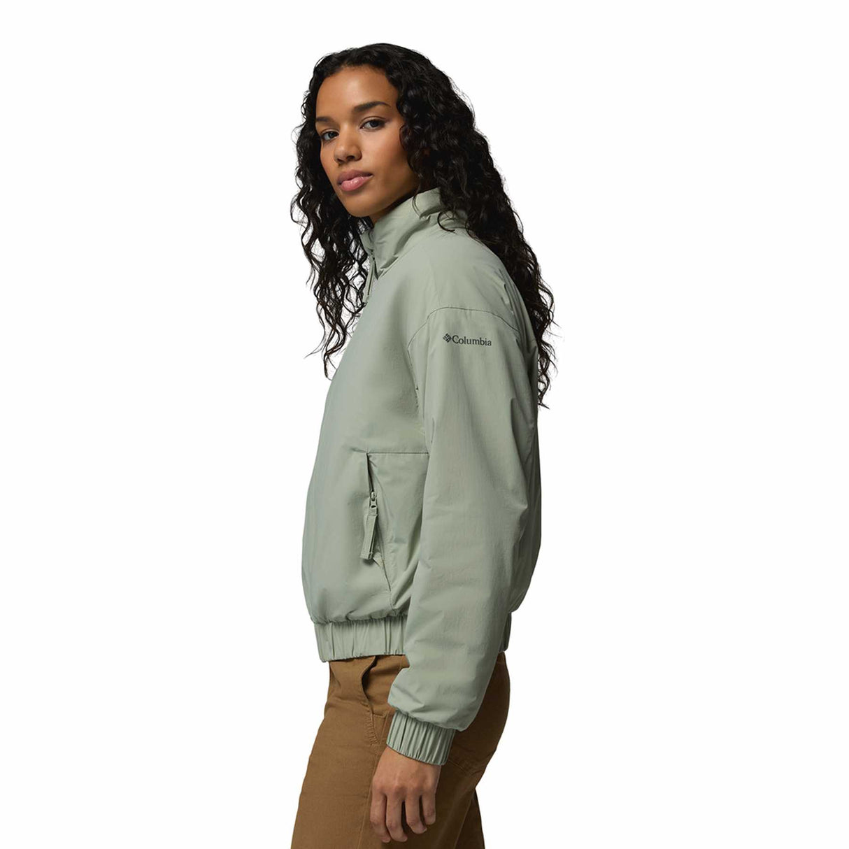 Columbia Women's Amazestretch Insulated Bomber Jacket Safari / X-Small-Safari / Small-Safari / Medium-Safari / Large-Safari / X-Large - 53 Degrees North