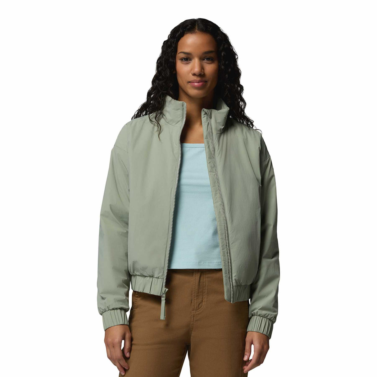 Columbia Women's Amazestretch Insulated Bomber Jacket Safari / X-Small-Safari / Small-Safari / Medium-Safari / Large-Safari / X-Large - 53 Degrees North