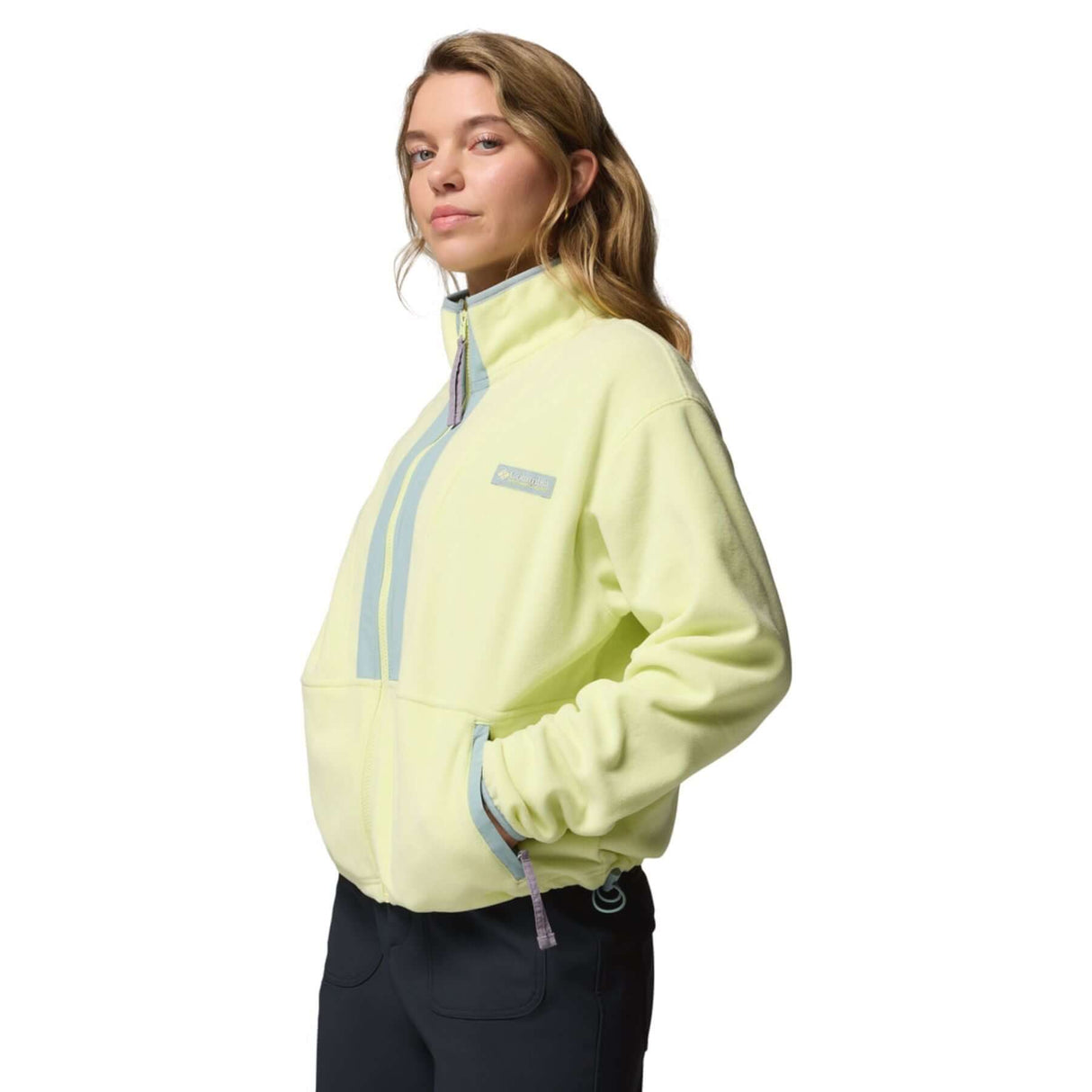 Columbia Women's Backbowl II Full Zip Fleece Citron Haze/Crushed Blue / X-Small-Citron Haze/Crushed Blue / Small-Citron Haze/Crushed Blue / Medium-Citron Haze/Crushed Blue / Large-Citron Haze/Crushed Blue / X-Large - 53 Degrees North