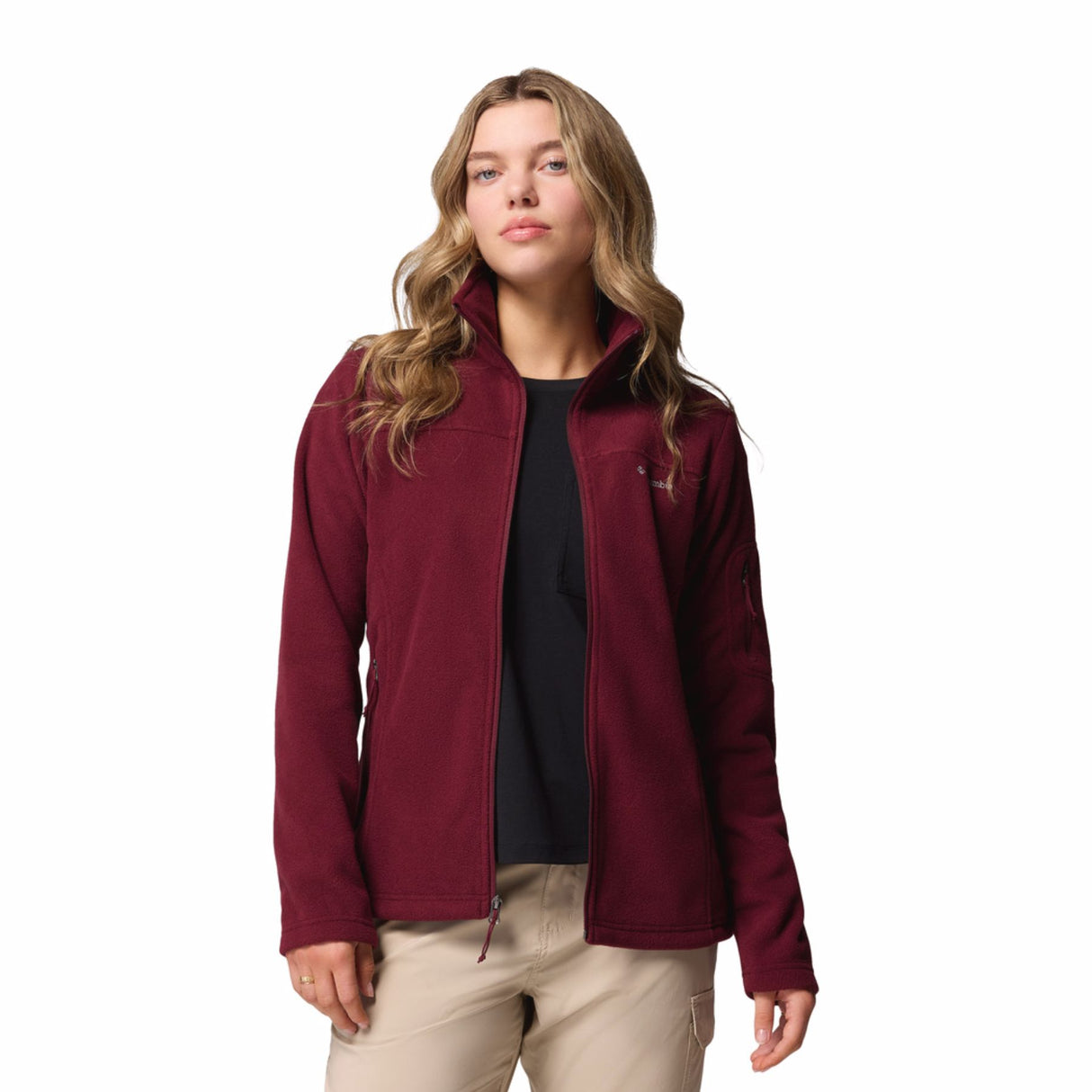 Columbia Women's Fast Trek II Fleece Jacket Rich Wine / X-Small-Rich Wine / Small-Rich Wine / Medium-Rich Wine / Large-Rich Wine / X-Large - 53 Degrees North