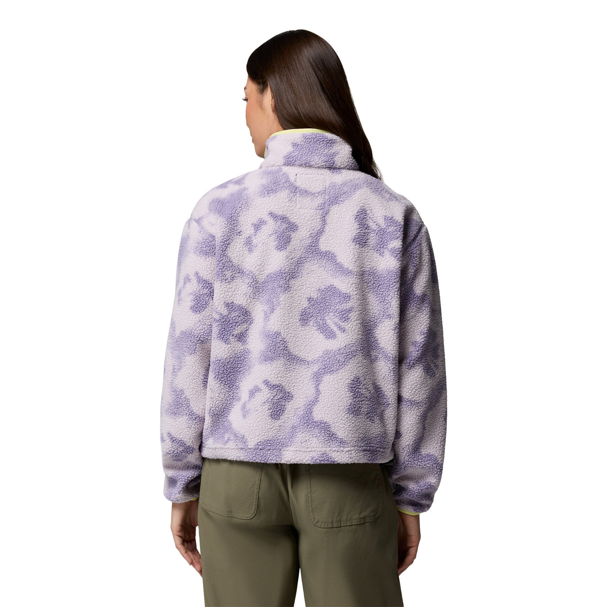 Columbia Women's Helvetia II Printed Cropped Half Snap Fleece Rosette Sprayflower / X-Small-Rosette Sprayflower / Small-Rosette Sprayflower / Medium-Rosette Sprayflower / Large-Rosette Sprayflower / X-Large - 53 Degrees North