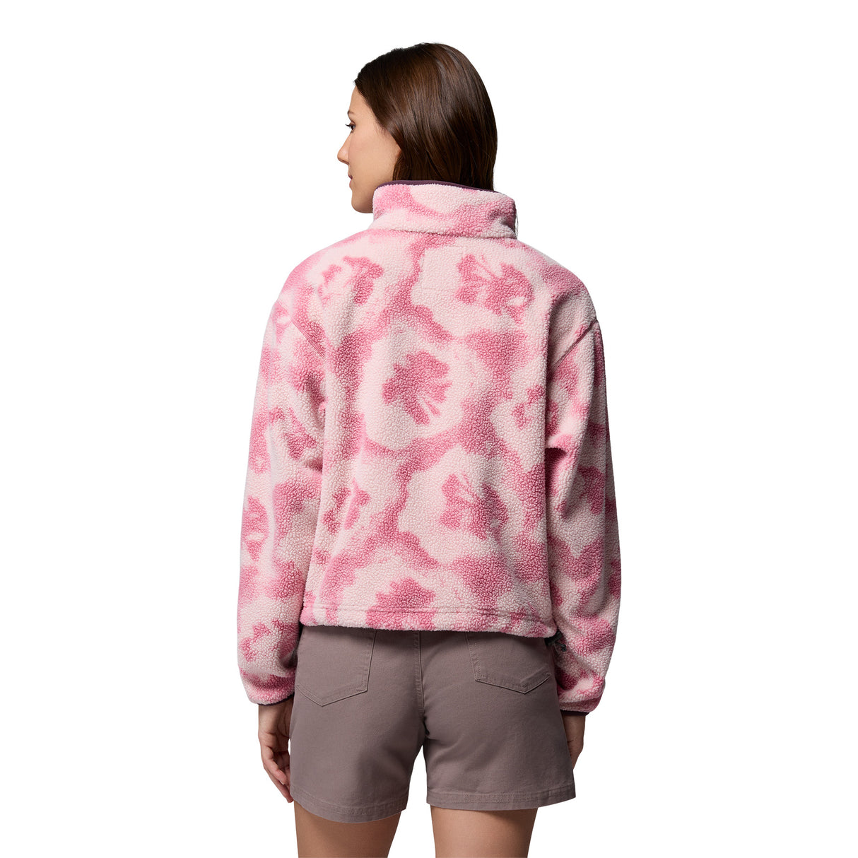 Columbia Women's Helvetia II Printed Cropped Half Snap Fleece Rosette Sprayflower / X-Small-Rosette Sprayflower / Small-Rosette Sprayflower / Medium-Rosette Sprayflower / Large-Rosette Sprayflower / X-Large - 53 Degrees North