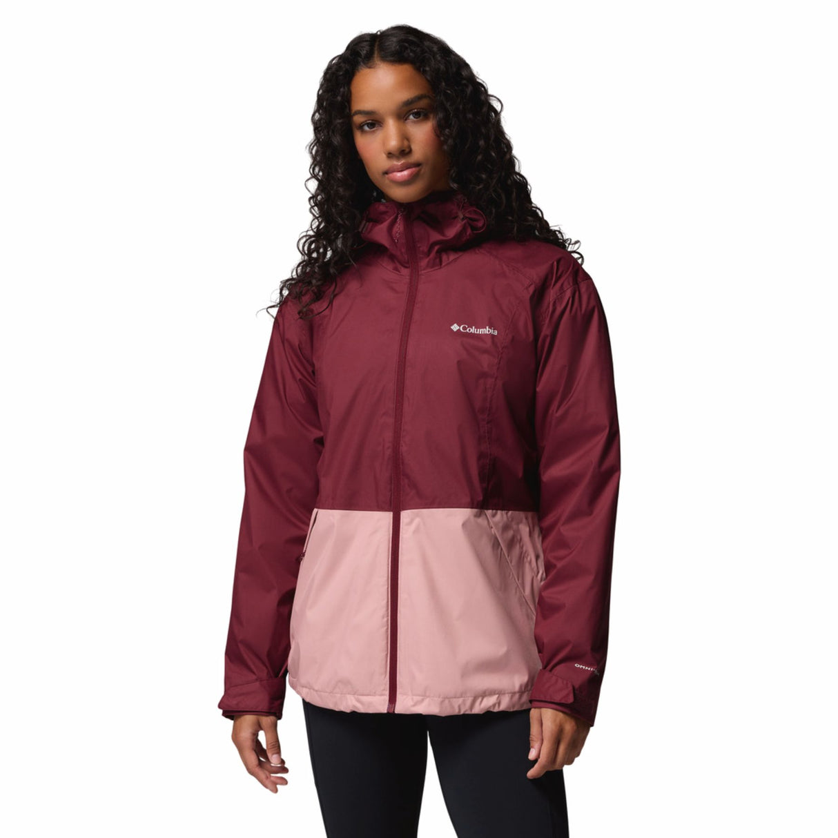 Columbia Women's Inner Limits III Waterproof Jacket Rich Wine/Eraser Pink / X-Small-Rich Wine/Eraser Pink / Small-Rich Wine/Eraser Pink / Medium-Rich Wine/Eraser Pink / Large-Rich Wine/Eraser Pink / X-Large - 53 Degrees North