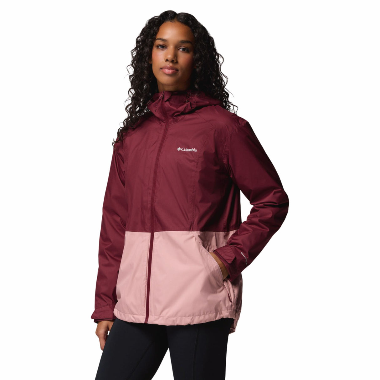 Columbia Women's Inner Limits III Waterproof Jacket Rich Wine/Eraser Pink / X-Small-Rich Wine/Eraser Pink / Small-Rich Wine/Eraser Pink / Medium-Rich Wine/Eraser Pink / Large-Rich Wine/Eraser Pink / X-Large - 53 Degrees North