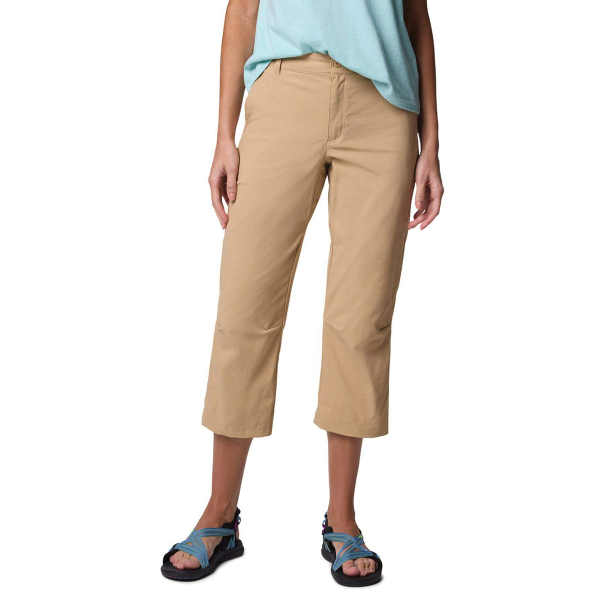 Columbia Women's Leslie Falls Capri Trousers Canoe / X-Small-Canoe / Small-Canoe / Medium-Canoe / Large-Canoe / X-Large - 53 Degrees North