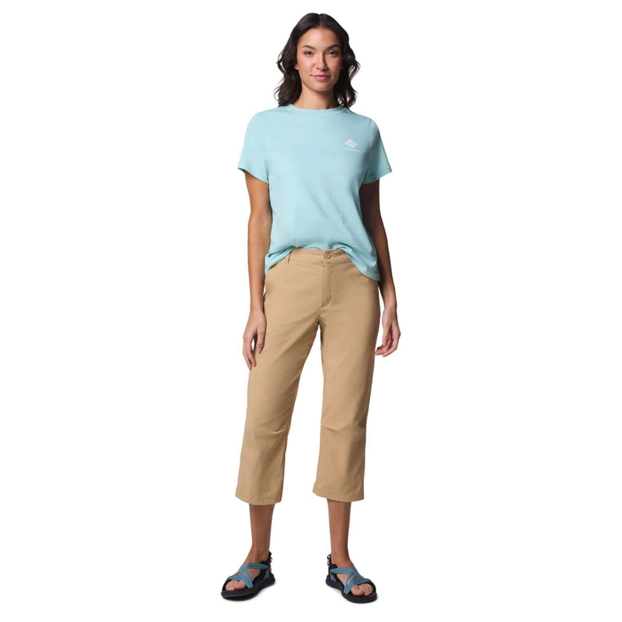 Columbia Women's Leslie Falls Capri Trousers Canoe / X-Small-Canoe / Small-Canoe / Medium-Canoe / Large-Canoe / X-Large - 53 Degrees North