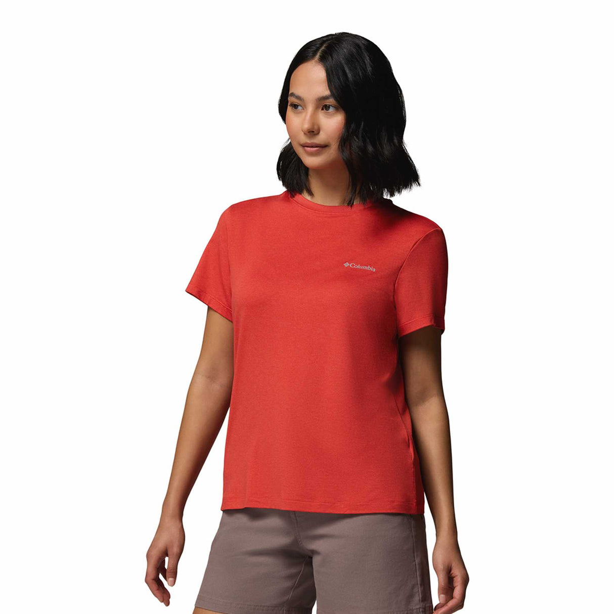 Columbia Women's Parsons Point Logo T-Shirt Lavender Pearl Heather / X-Small-Lavender Pearl Heather / Small-Lavender Pearl Heather / Medium-Lavender Pearl Heather / Large-Lavender Pearl Heather / X-Large - 53 Degrees North