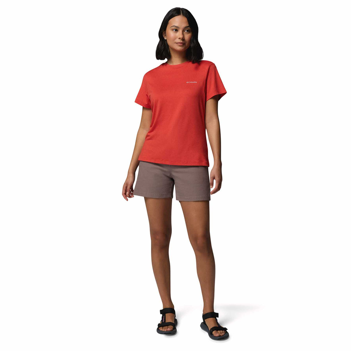 Columbia Women's Parsons Point Logo T-Shirt Lavender Pearl Heather / X-Small-Lavender Pearl Heather / Small-Lavender Pearl Heather / Medium-Lavender Pearl Heather / Large-Lavender Pearl Heather / X-Large - 53 Degrees North